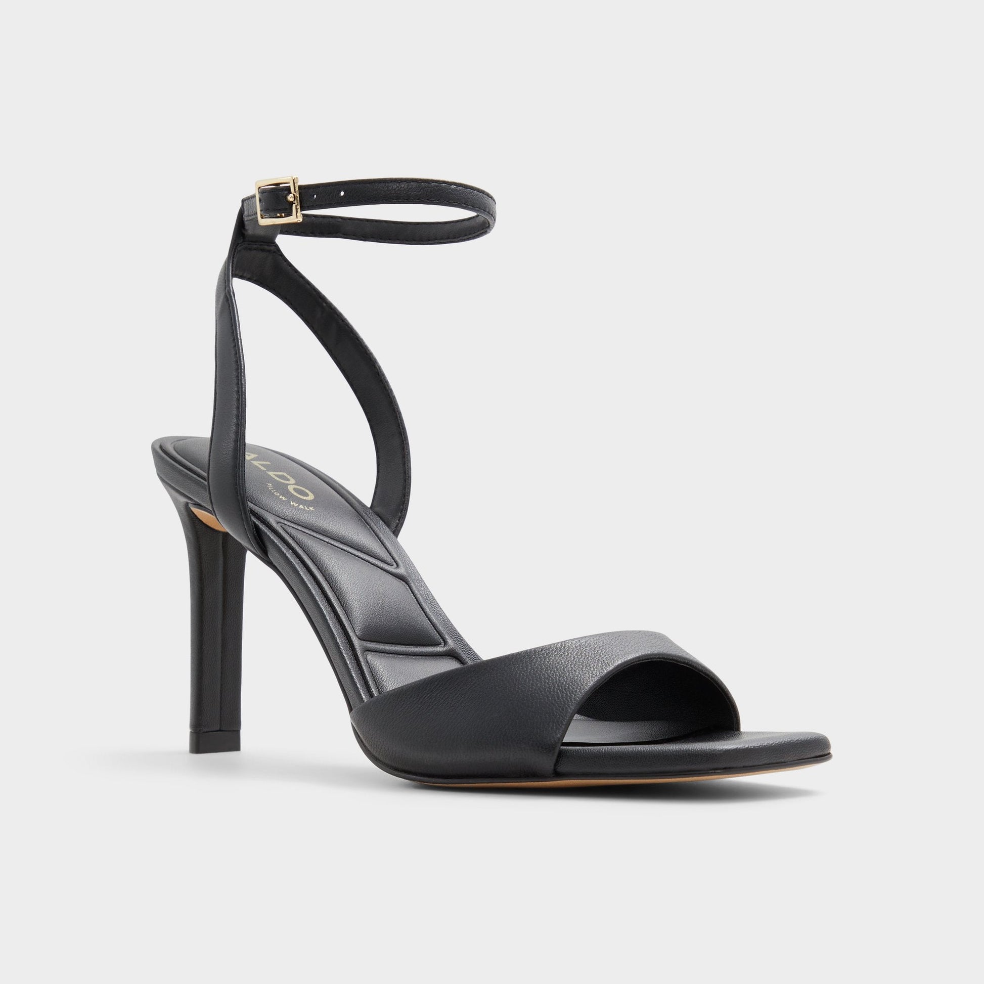 Aldo Sake Black Women's Strappy sandals - Strappy heeled sandal Women