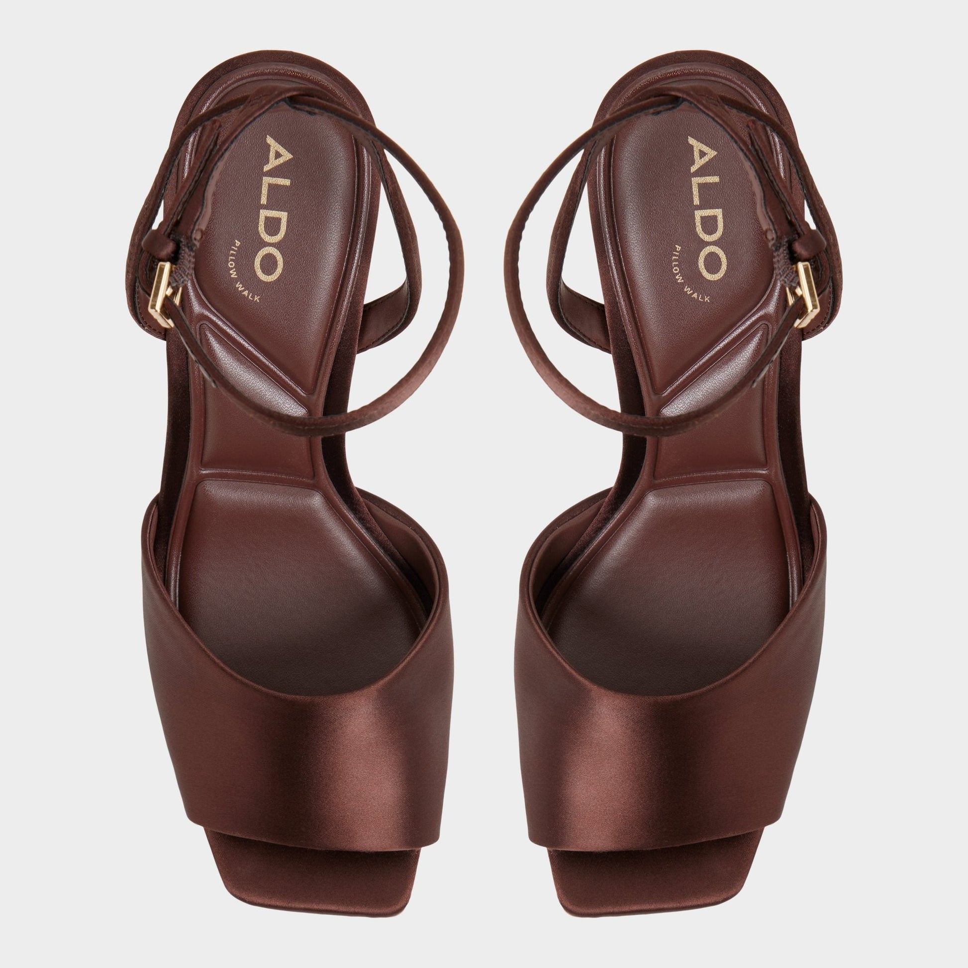 Aldo Kaiasien in Dark Brown 14151897 - Strappy heeled sandal, Stiletto heel Women