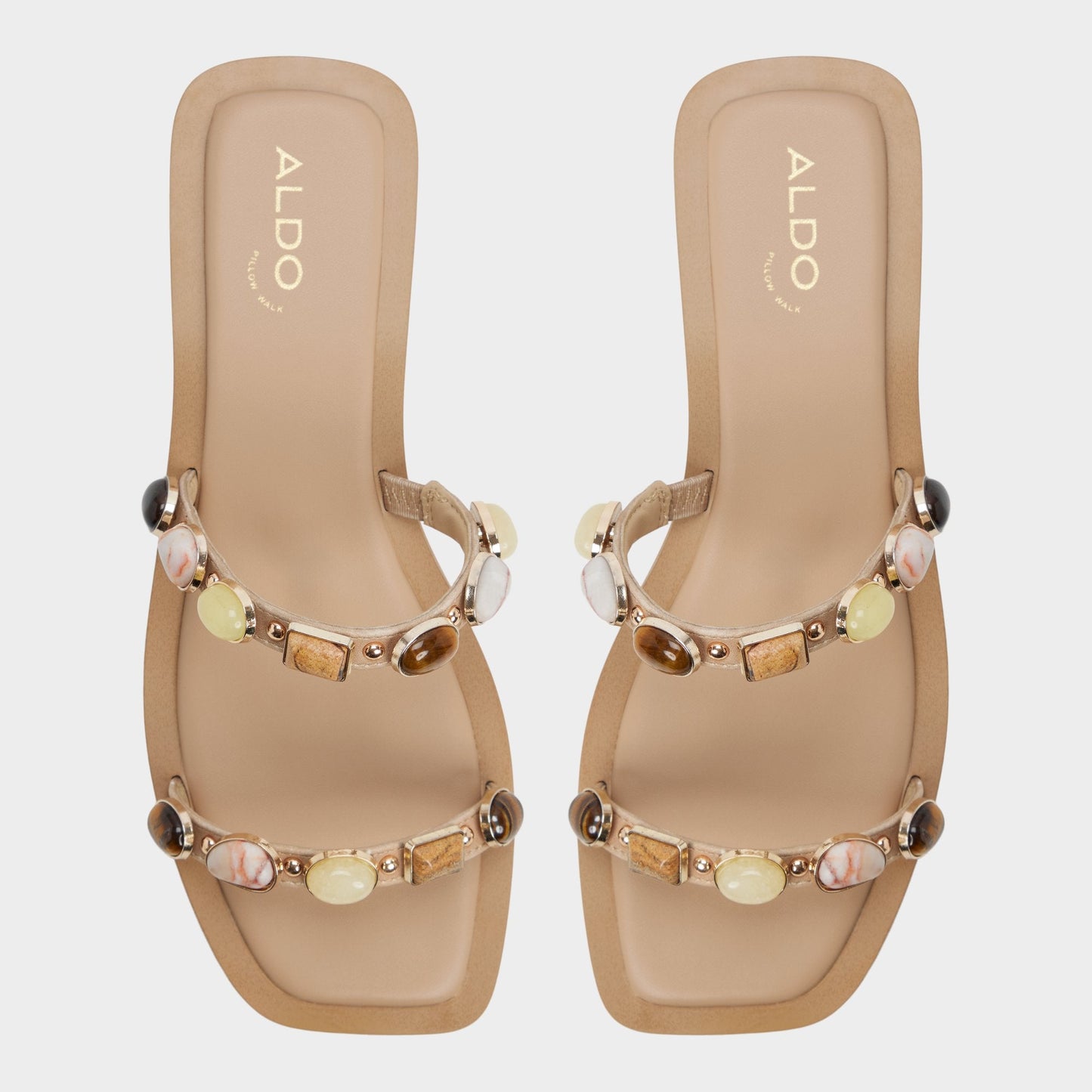 Aldo Sapphira in Medium Beige 14213541 - Slide sandal Women