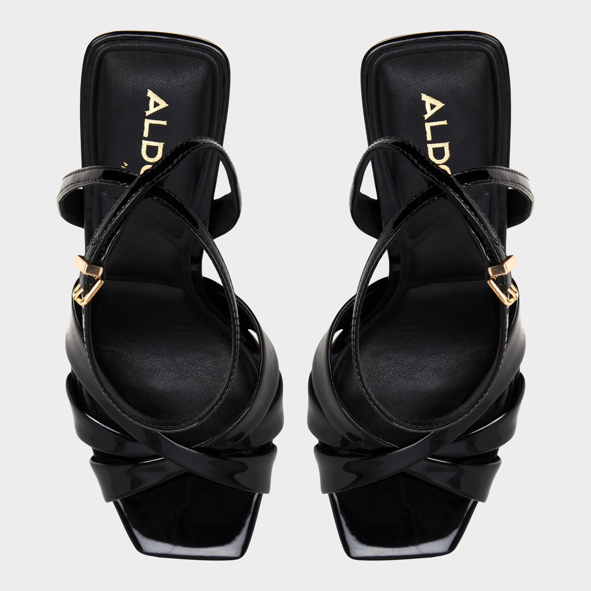 Aldo Meteora in Black - Strappy heeled sandal, Stiletto heel Women