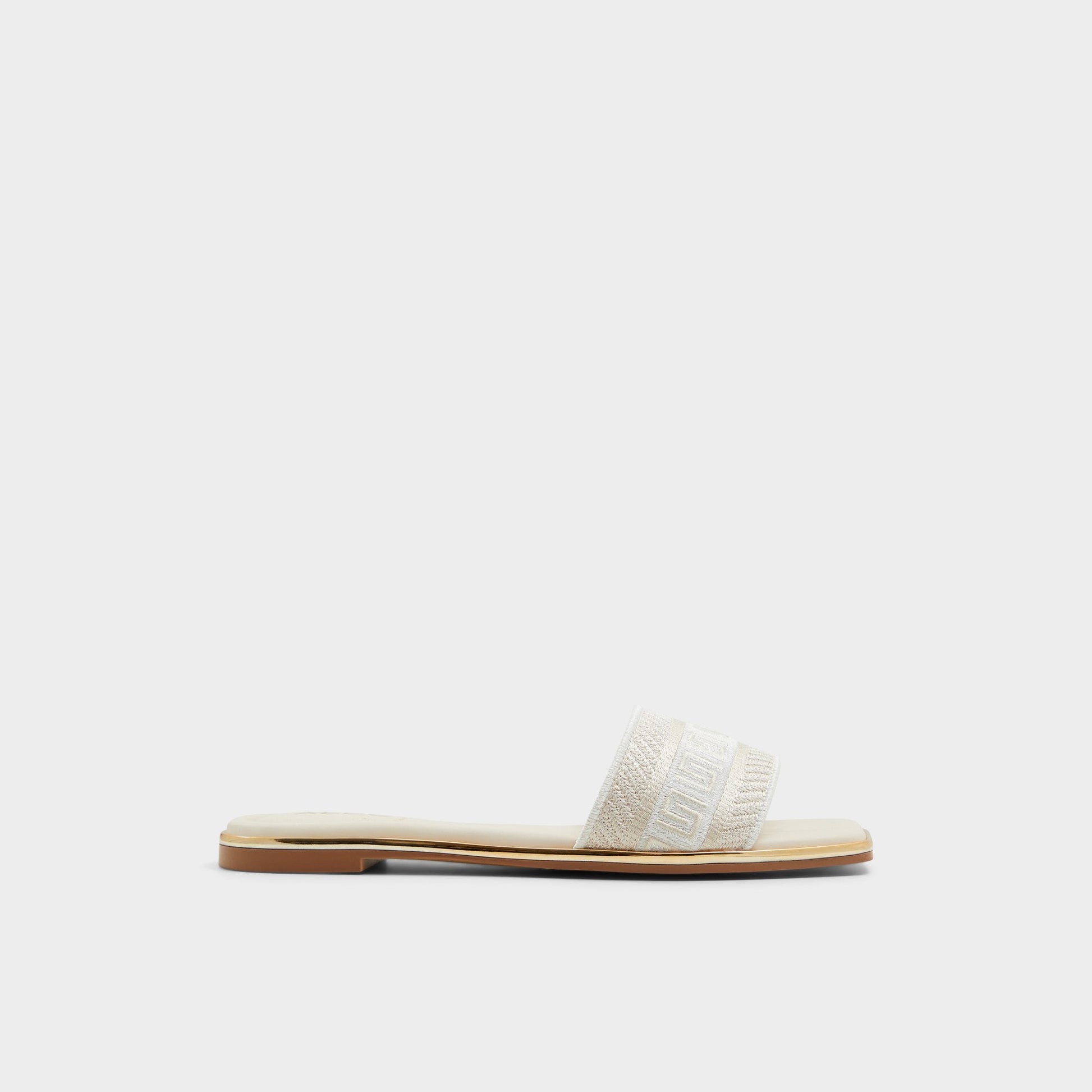 Aldo Oceania Other Beige Women's Flats - Slide sandal Women