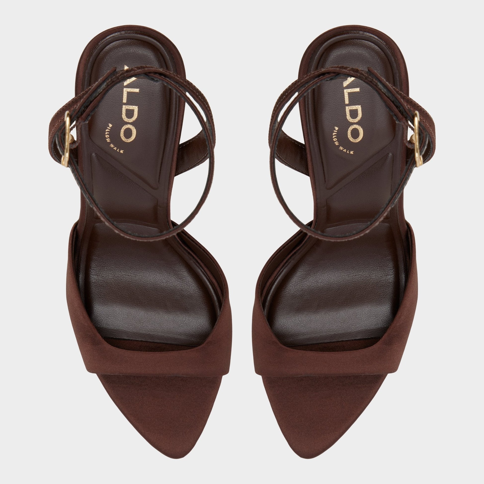 Aldo Forevermore in Dark Brown 14154135 - Strappy heeled sandal, Stiletto heel Women