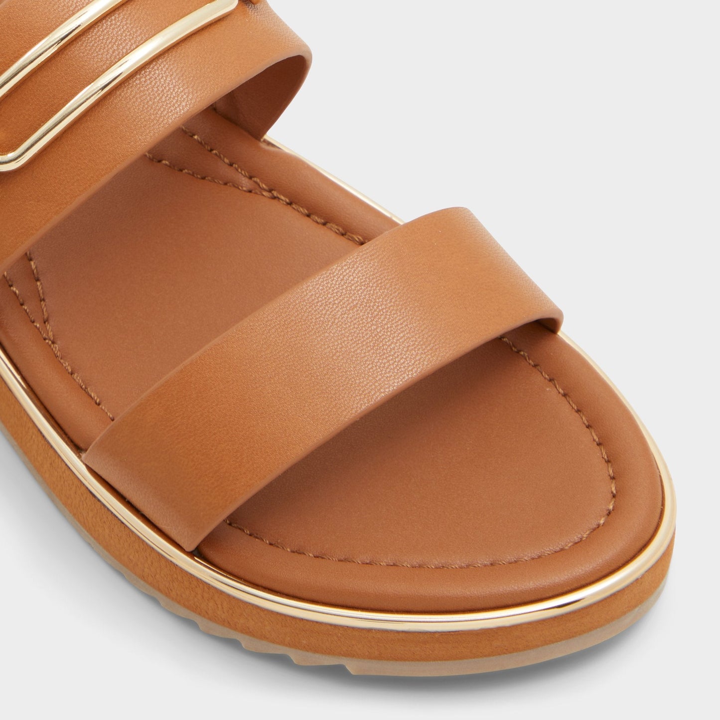 Aldo Lagoon Other Brown Women's Flats - Strappy flat sandal, Footbed sandal Women