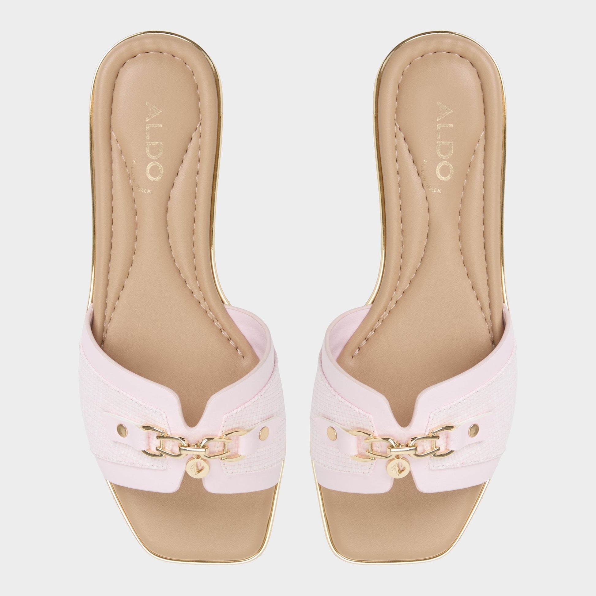 Aldo Alamassi Light Pink Women's Flats - Slide sandal Women