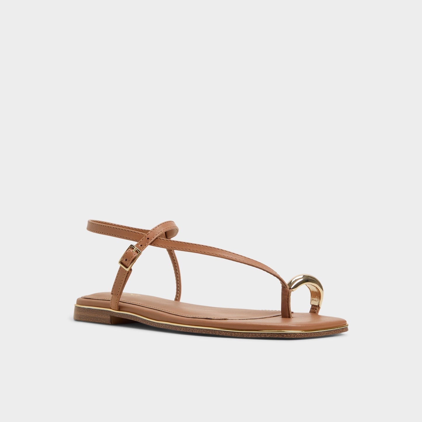 Aldo Jomalina Medium Brown Women's Flats - Strappy flat sandal Women