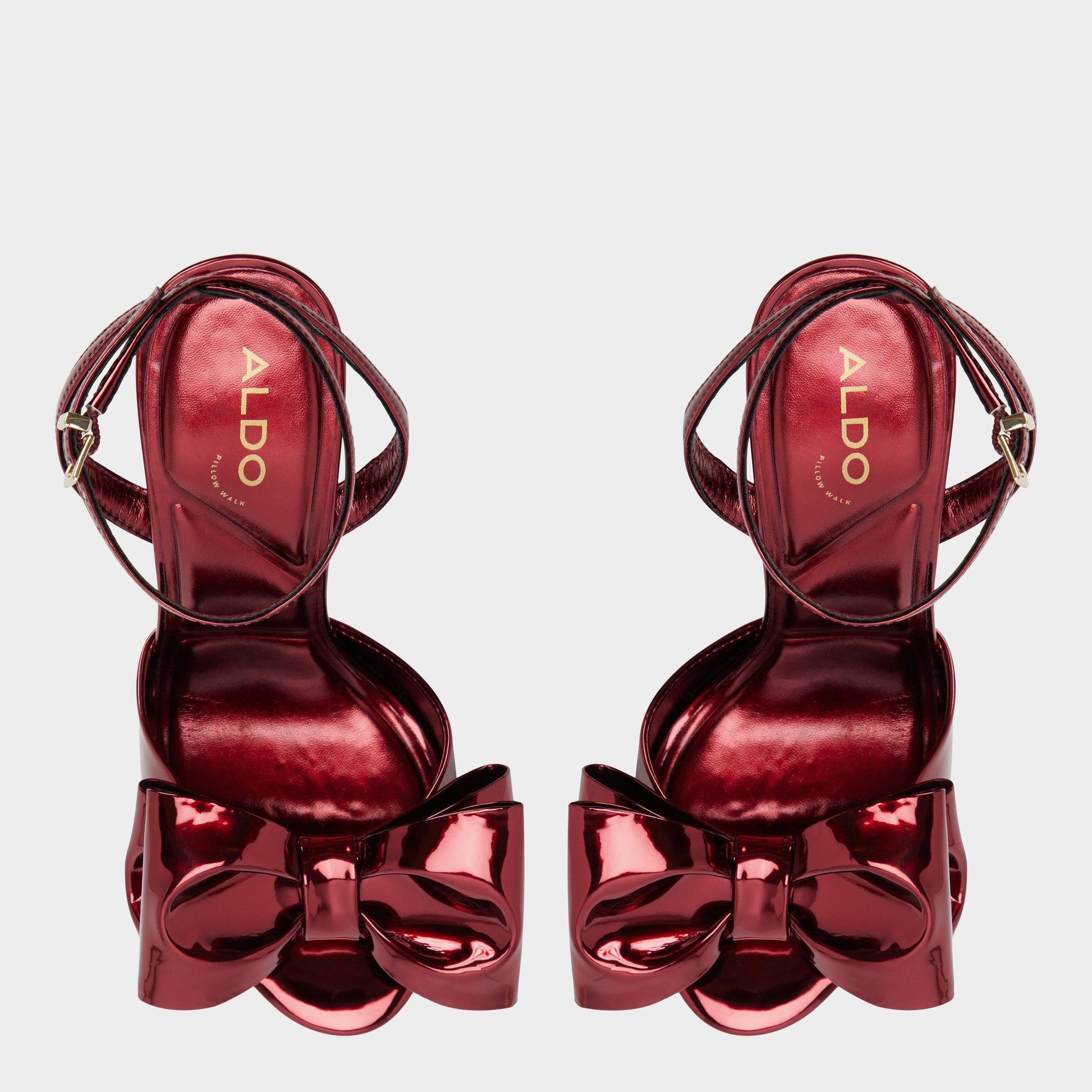 Aldo Tinsletta in Medium Red - Heeled sandal, Stiletto heel Women|Bags