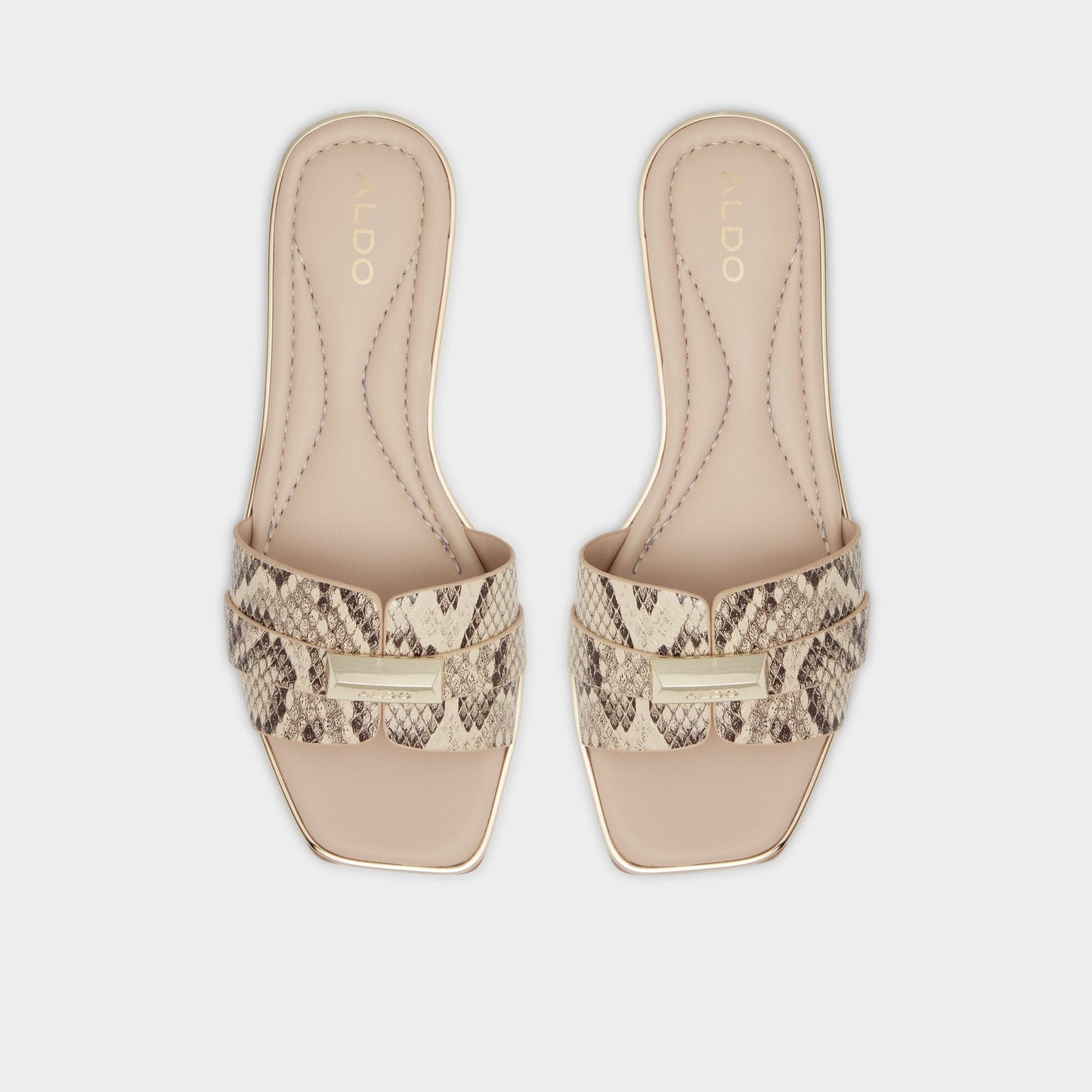 Aldo Darine Natural Women's Flats - Slide sandal Women
