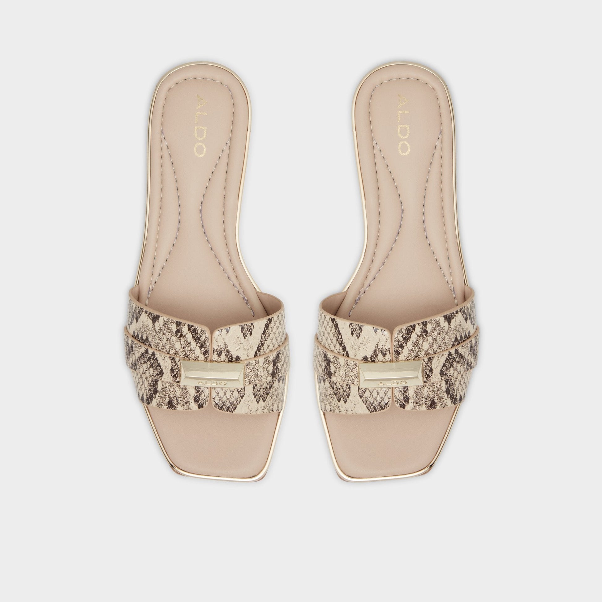 Aldo Darine Natural Women's Flats - Slide sandal Women