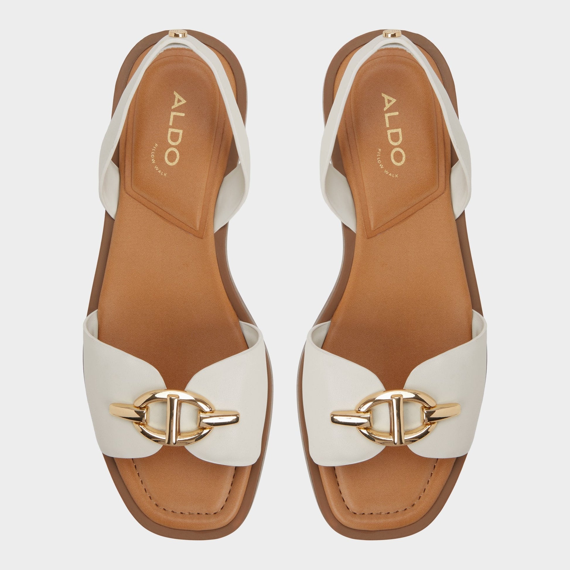 Aldo Goassi White/Bone Women's Flats - Flat sandal Women