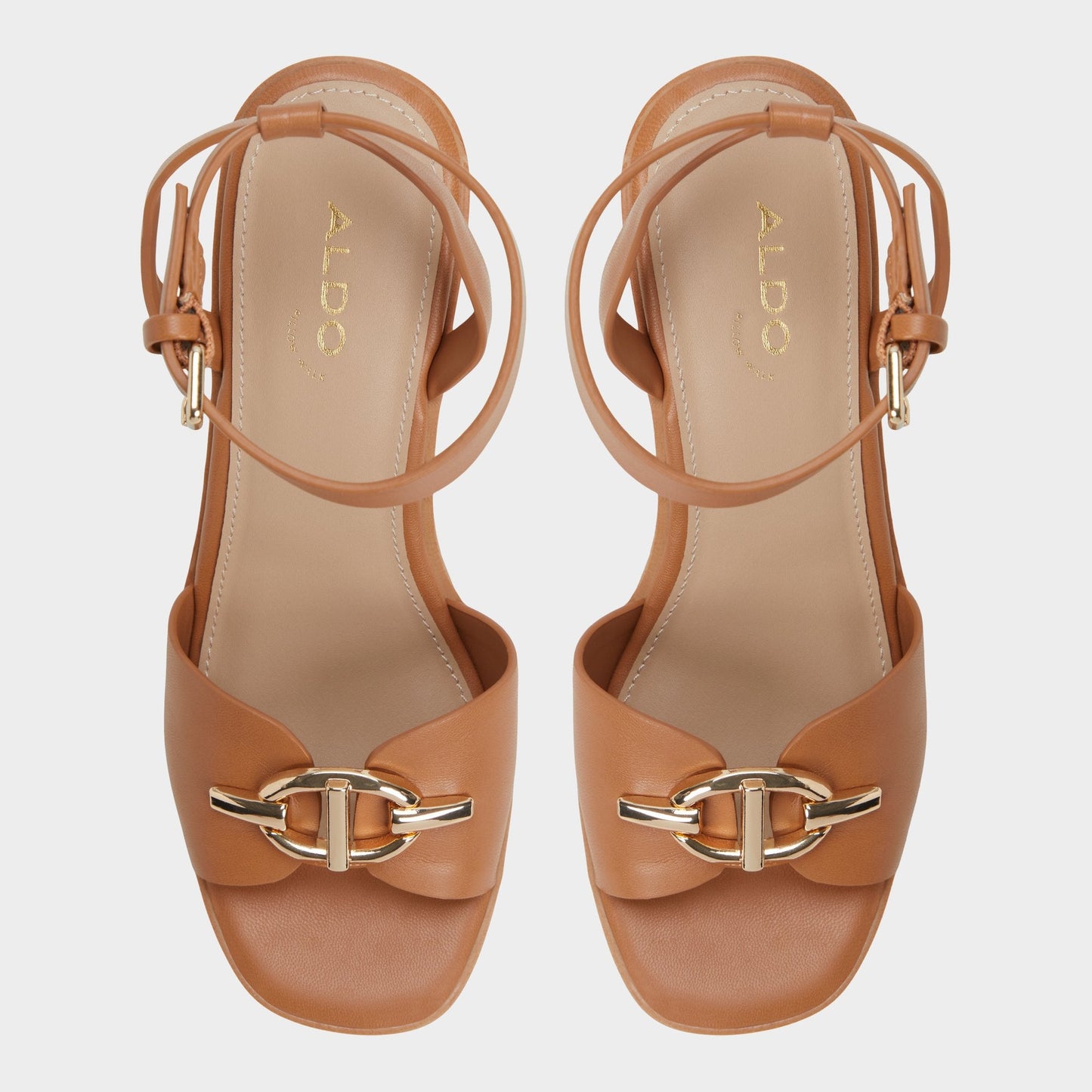 Aldo Ybylin Medium Brown Women's Wedges - Wedge sandal, Wedge heel Women