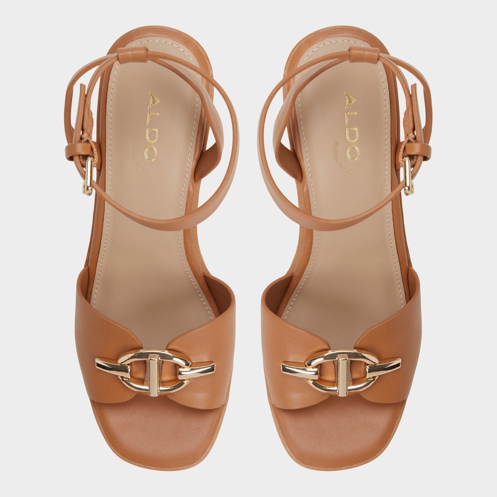 Aldo Ybylin Medium Brown Women's Wedges - Wedge sandal, Wedge heel Women
