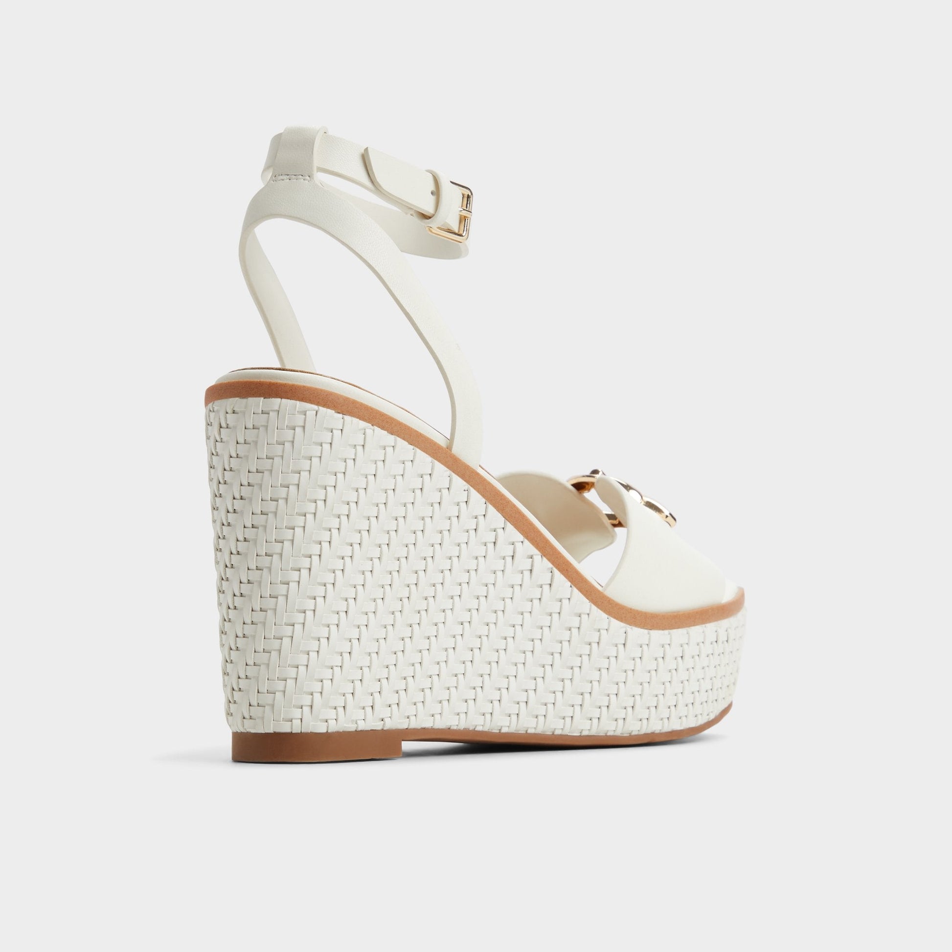Aldo Ybylin White Women's Wedges - Wedge sandal, Wedge heel Women