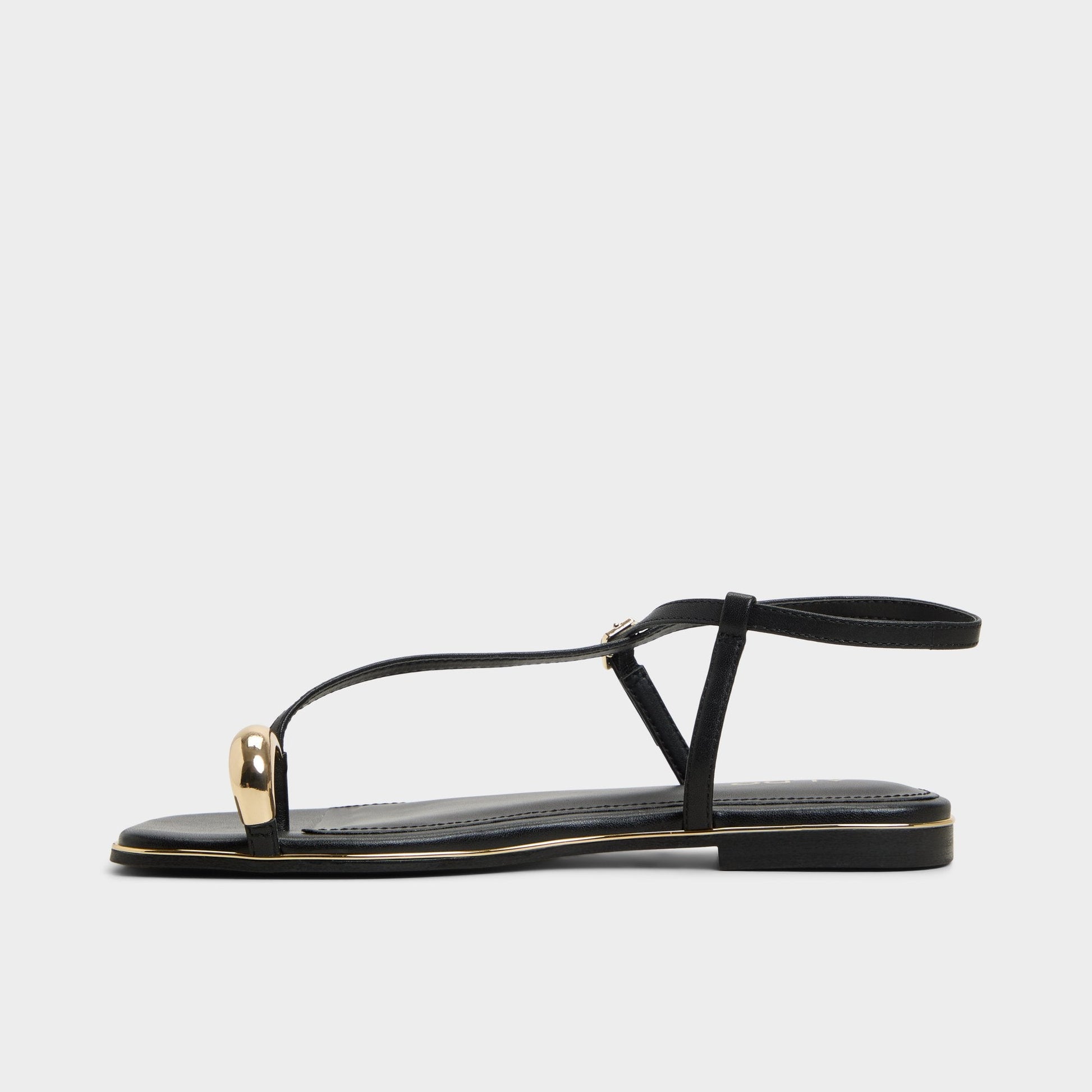 Aldo Jomalina Black Women's Flats - Strappy flat sandal Women
