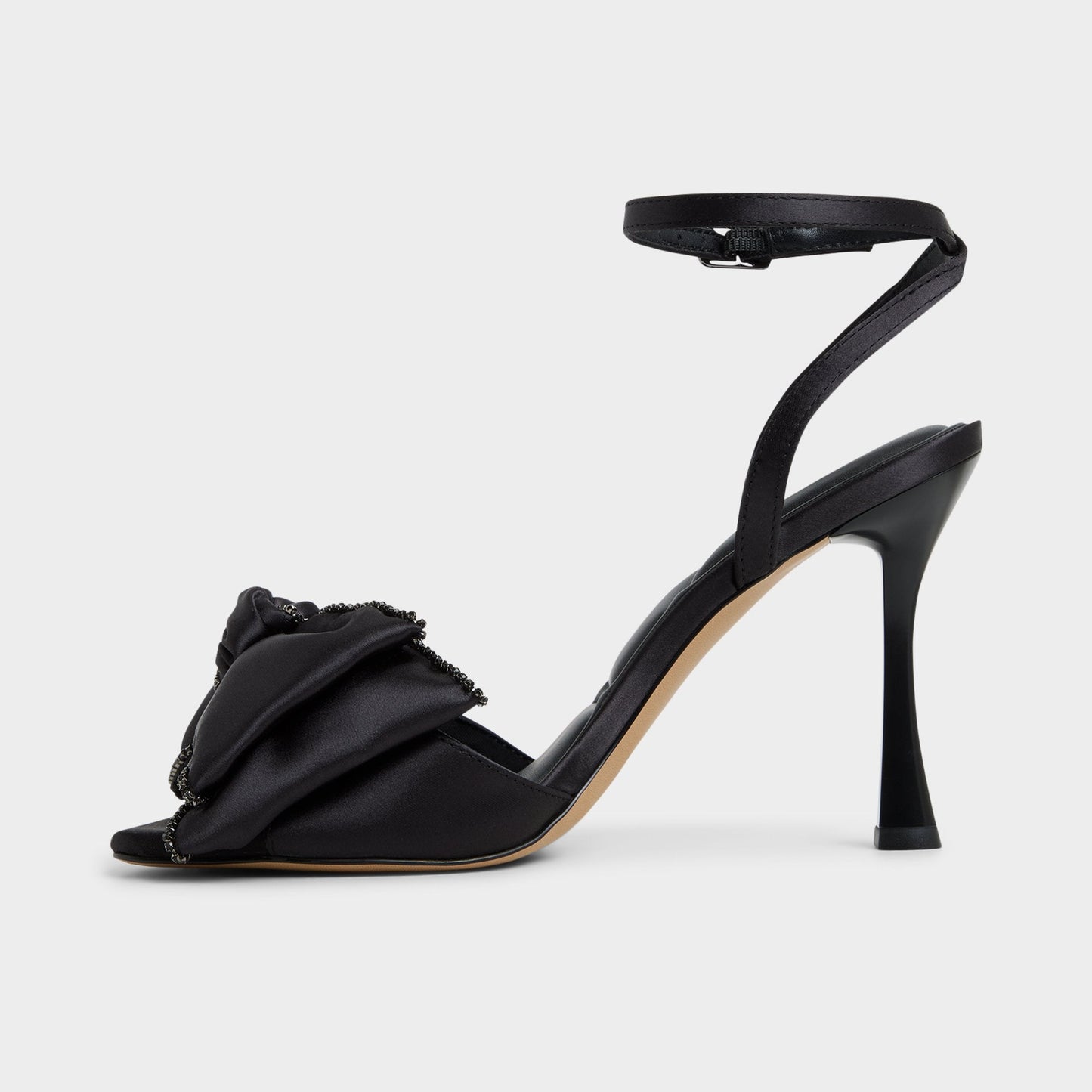 Aldo Tinsel in Black - Strappy heeled sandal, Stiletto heel Women