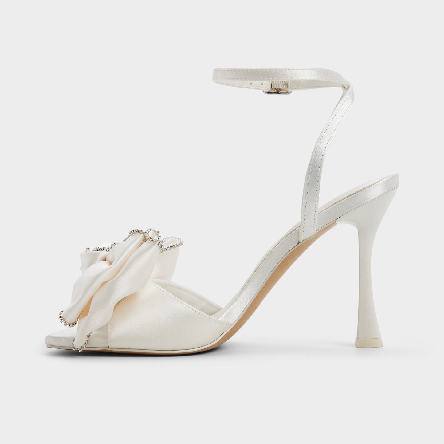 Aldo Tinsel in Other White - Strappy heeled sandal, Stiletto heel Women