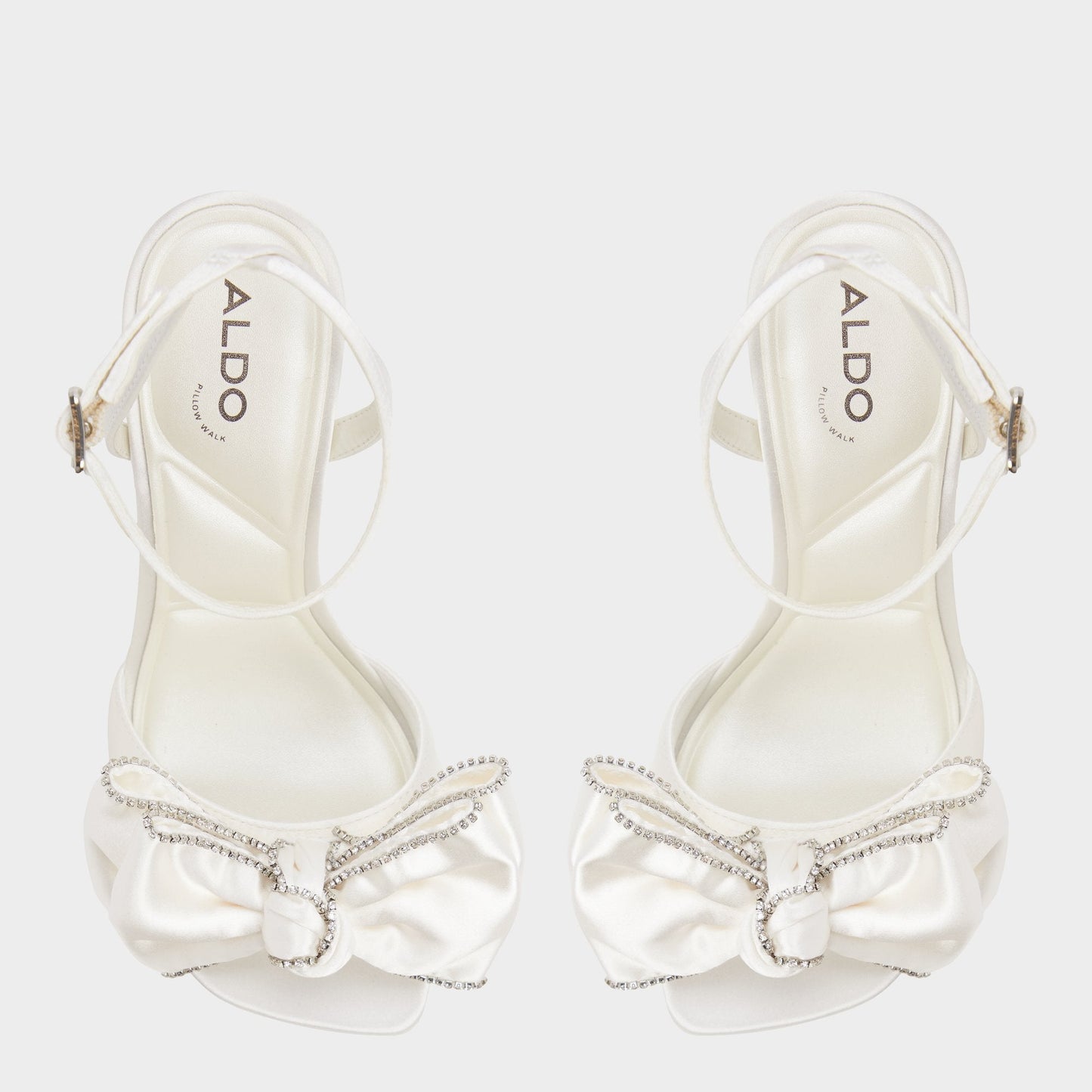 Aldo Tinsel in Other White - Strappy heeled sandal, Stiletto heel Women