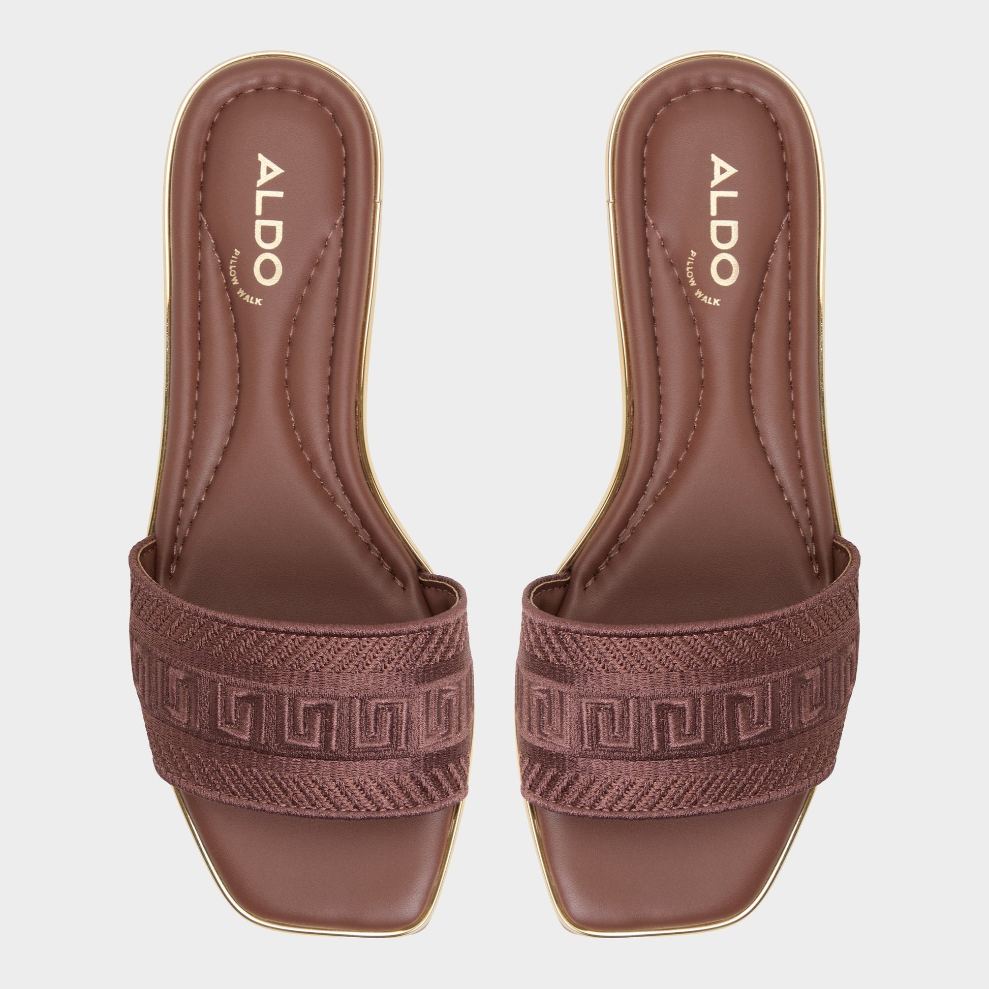 Aldo Oceania Medium Brown Women's Flats - Slide sandal Women