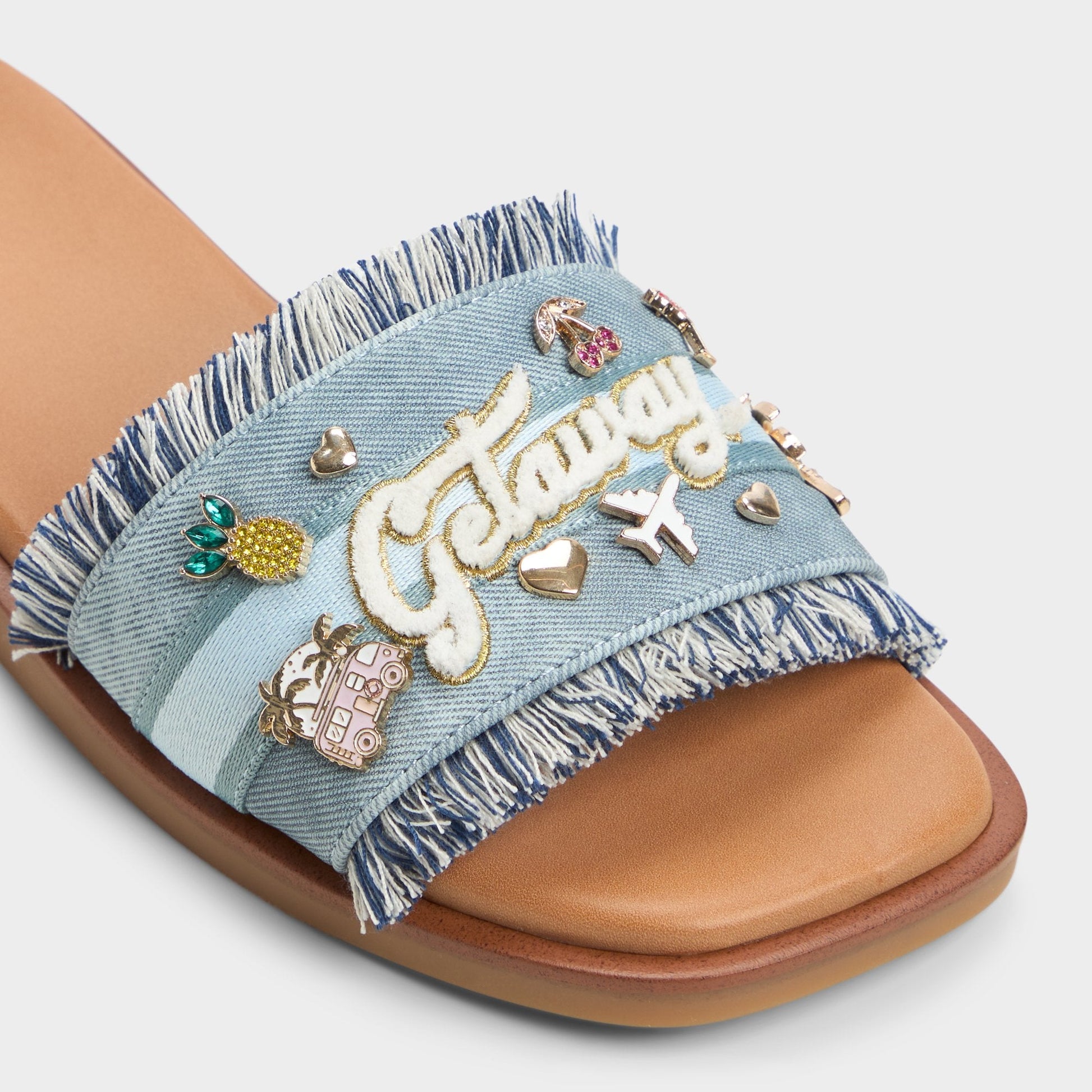 Aldo Beachside Denim Women's Flats - Slide sandal Women