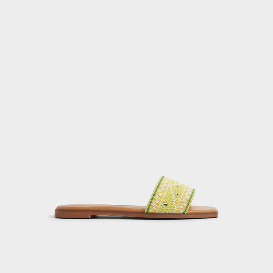 Aldo Seavacay Bright Yellow Women's Travel essentials - Slide sandal Women