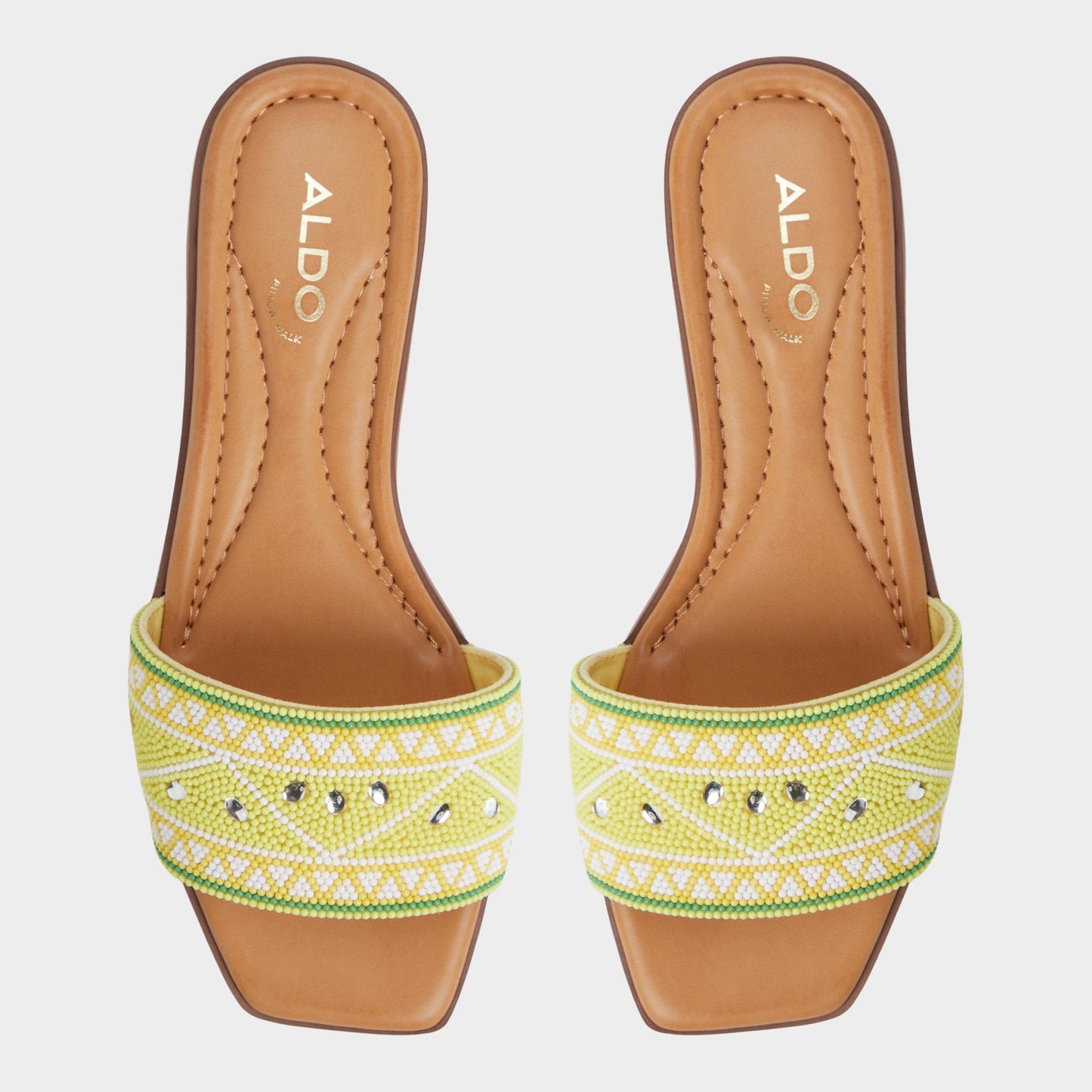 Aldo Seavacay Bright Yellow Women's Travel essentials - Slide sandal Women