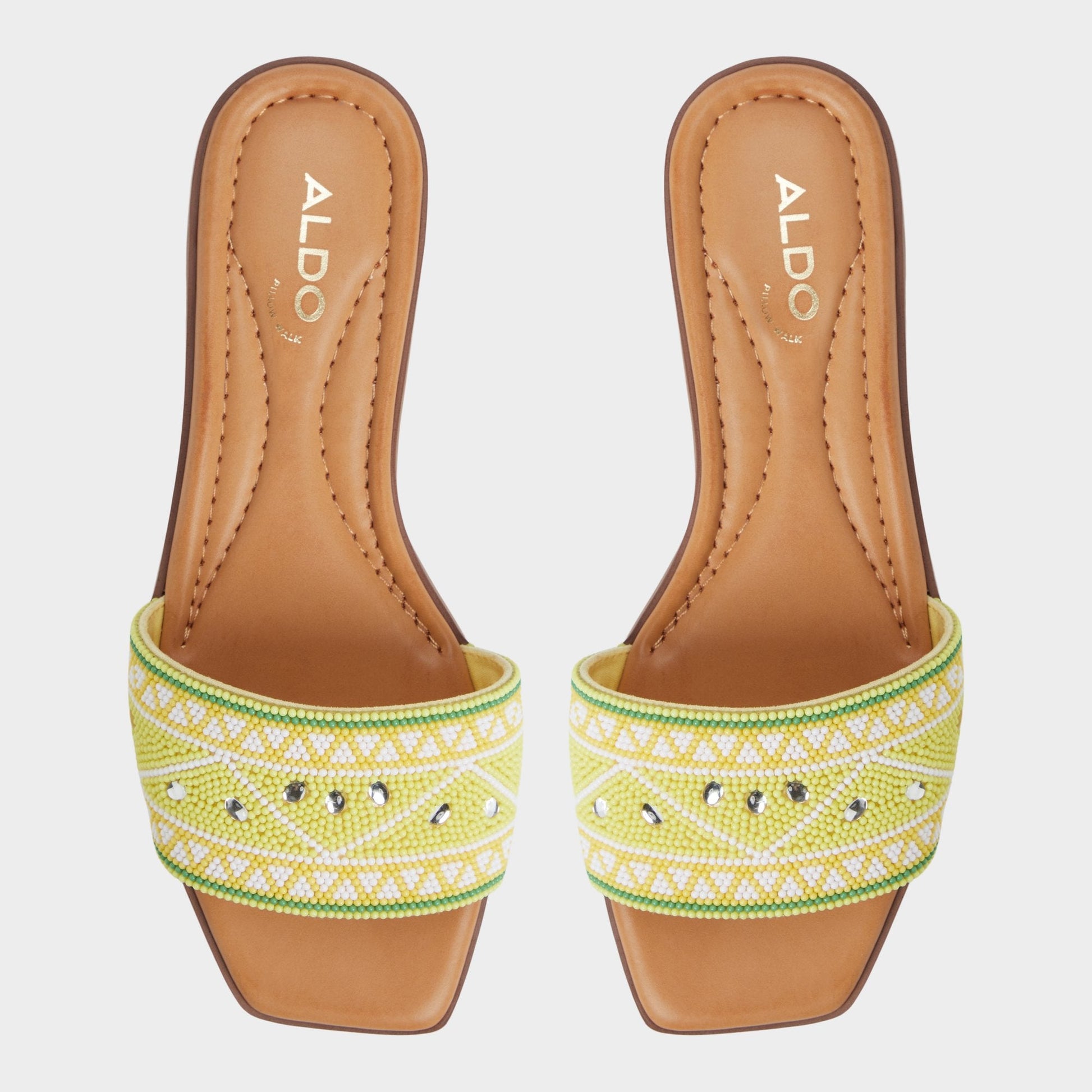 Aldo Seavacay Bright Yellow Women's Travel essentials - Slide sandal Women