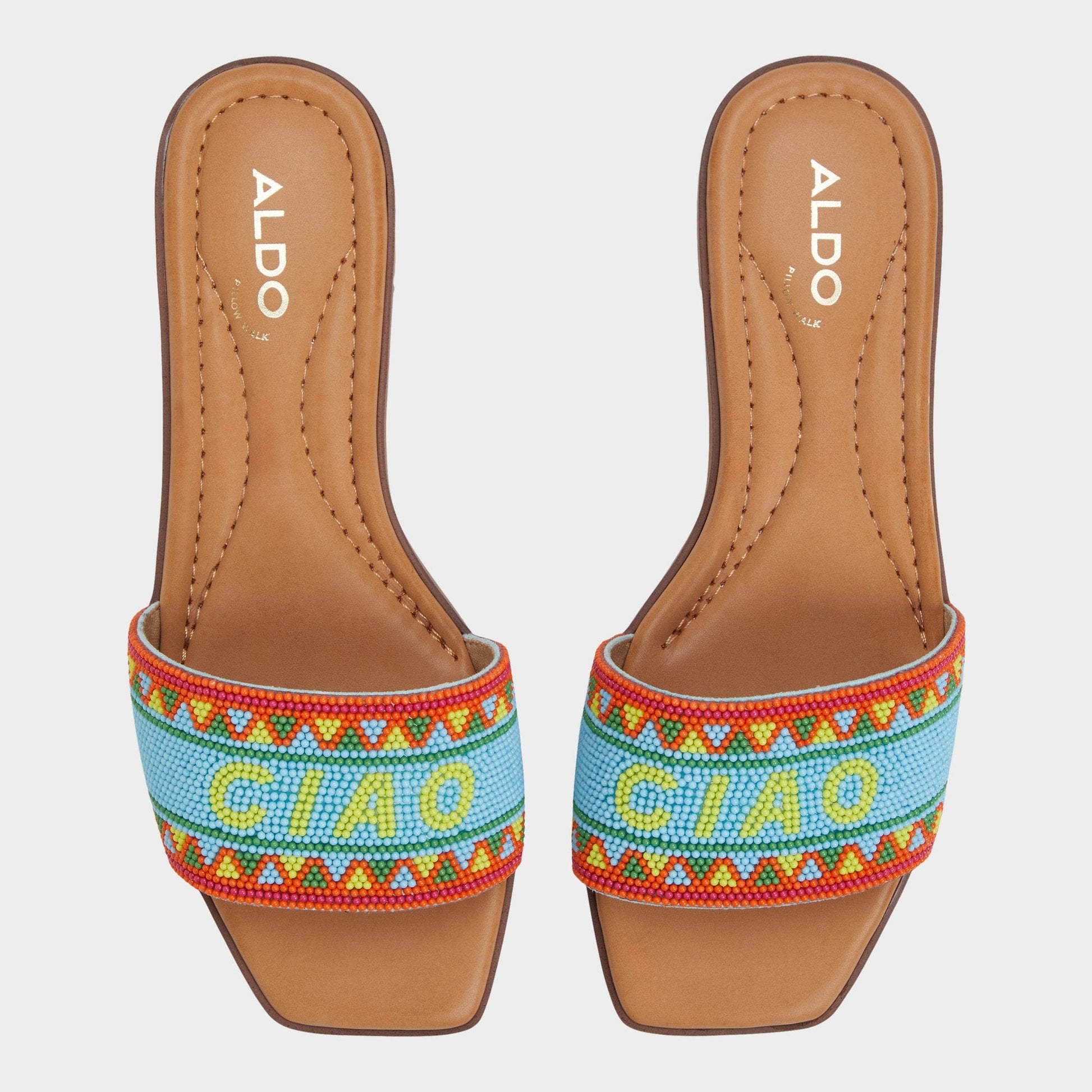 Aldo Seavacay Bright Multi Women's Flats - Slide sandal Women
