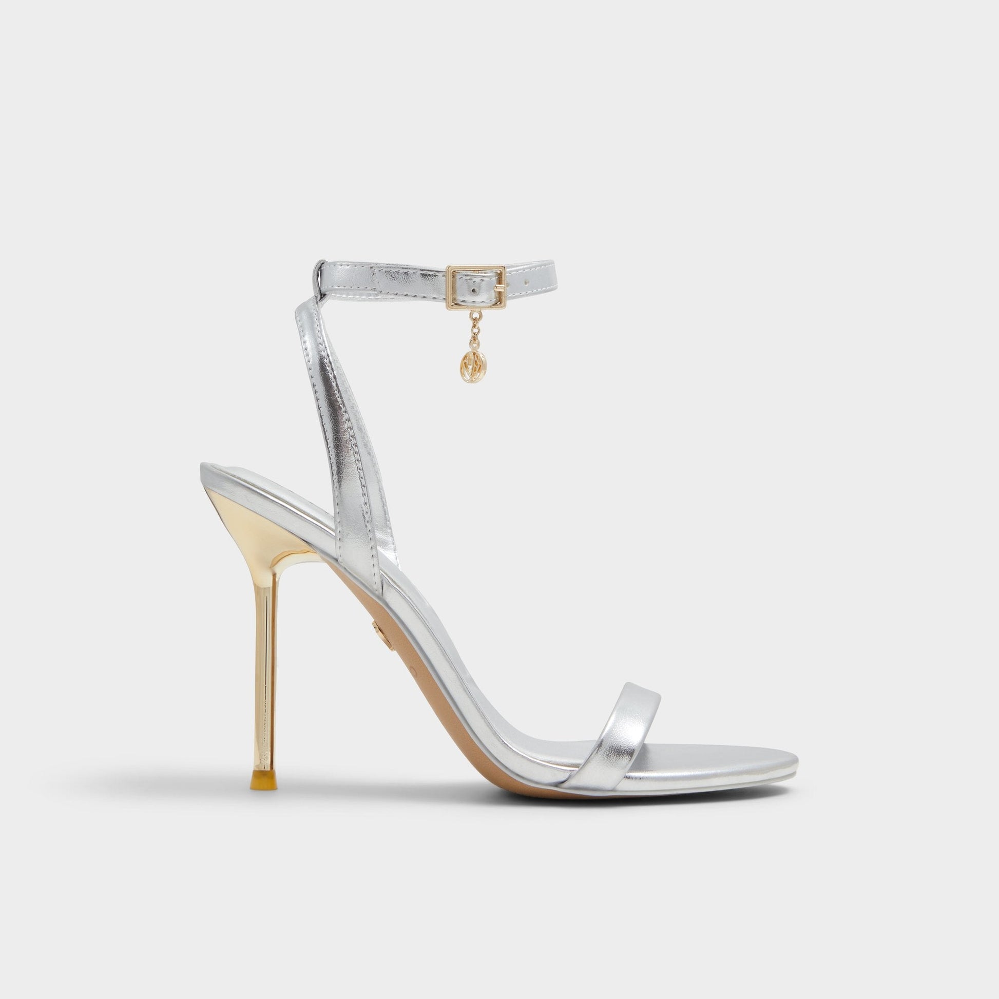 Aldo Maristou Silver Women's Strappy sandals - Strappy heeled sandal Women