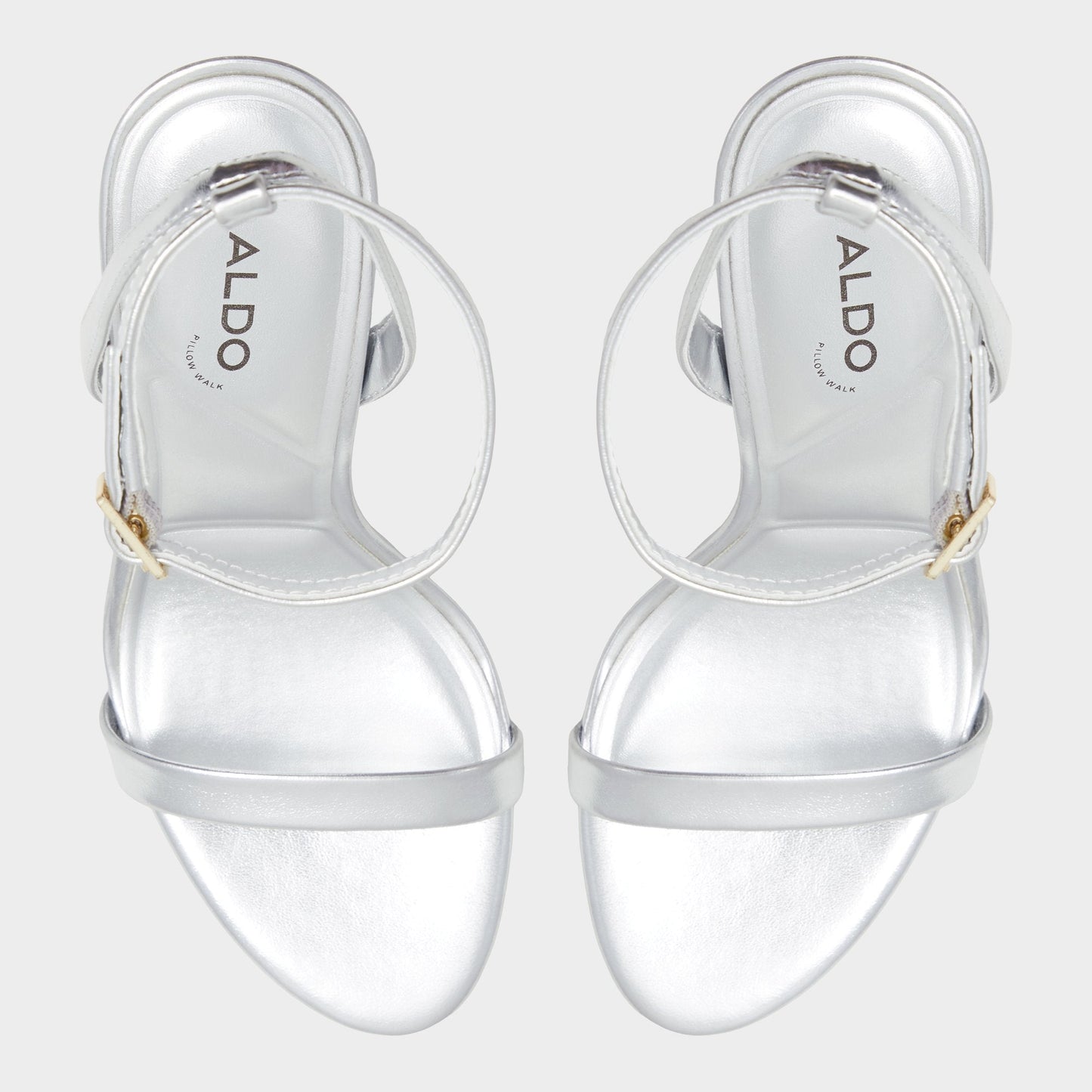 Aldo Maristou Silver Women's Strappy sandals - Strappy heeled sandal Women