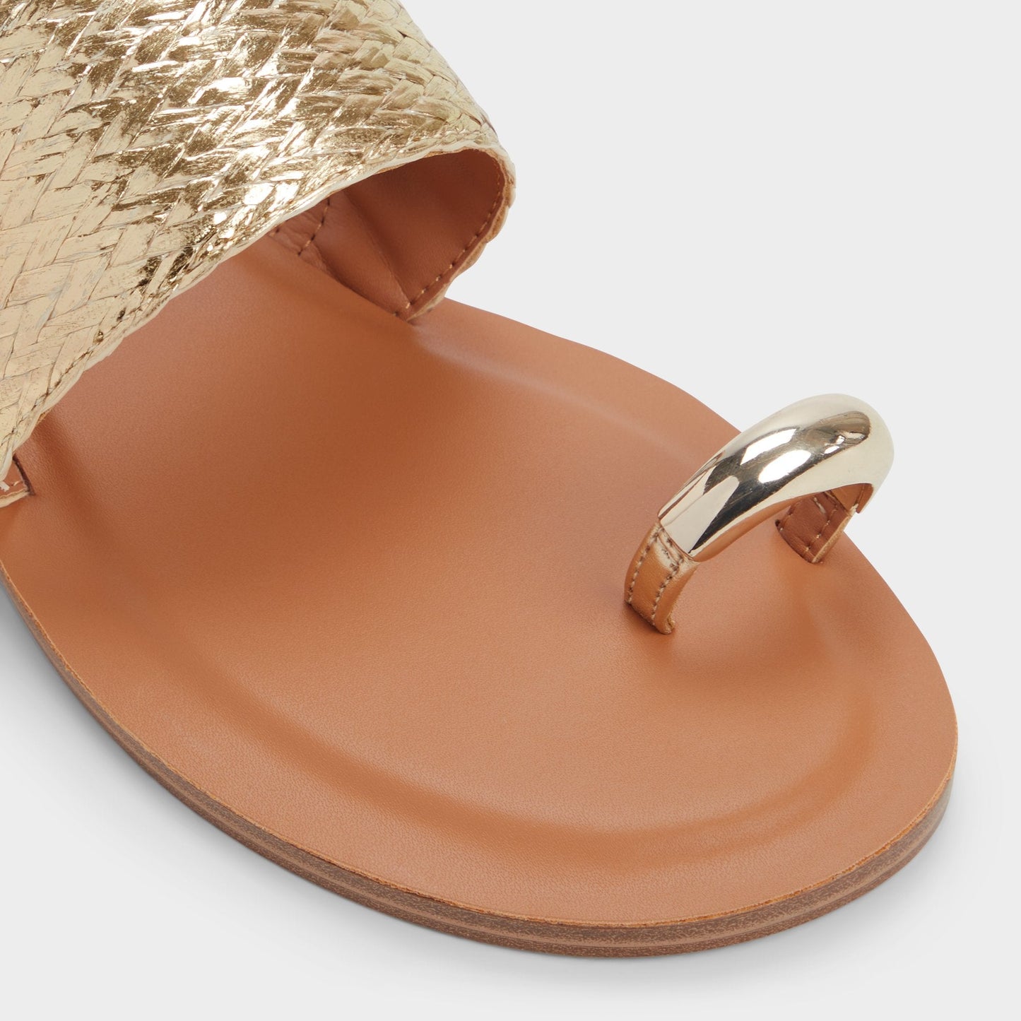 Aldo Beachwalk Gold Women's Iridescent metallics - Slide sandal Women