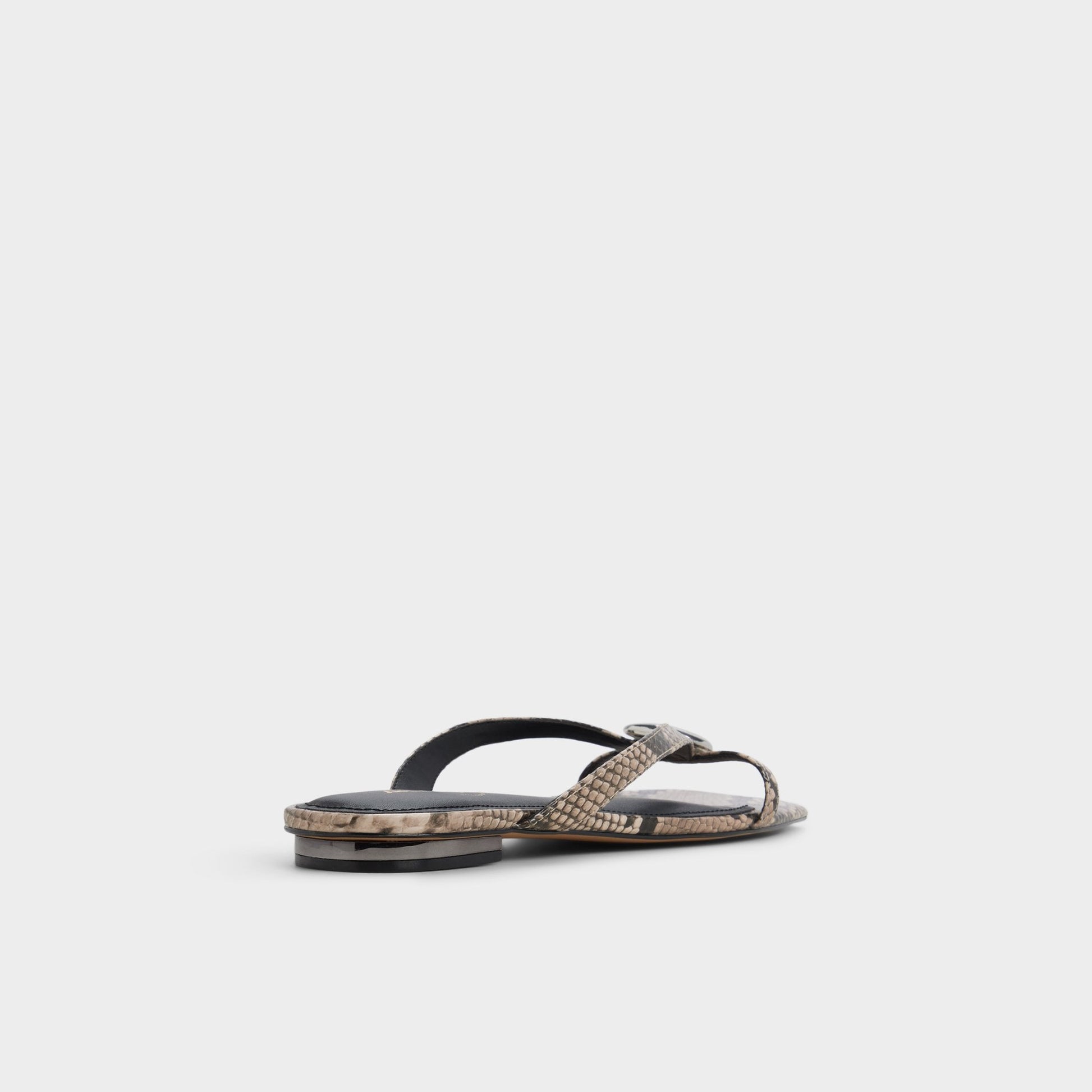 Aldo Iliria White/Black Women's Flats - Slide sandal Women