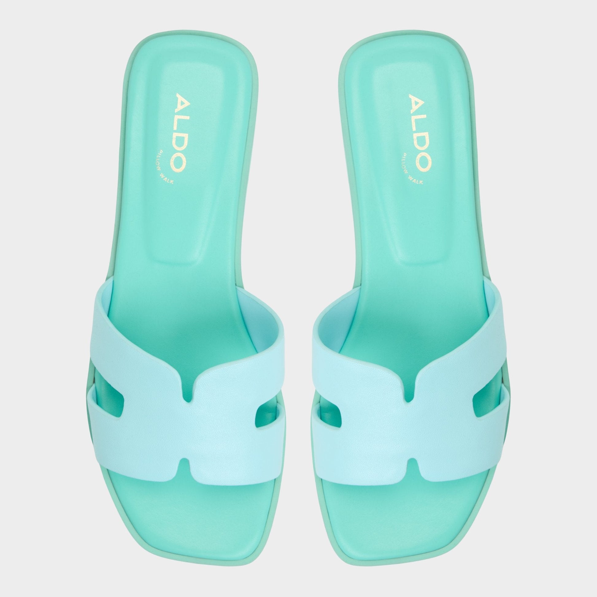 Aldo Itsandal Turquoise Women's Flats - Slide sandal Women