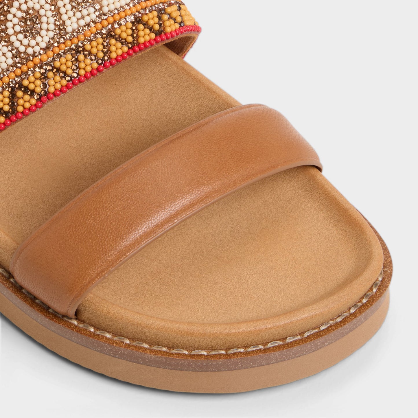 Aldo Beachvacay Brown Multi Women's Footbed sandals -  Women