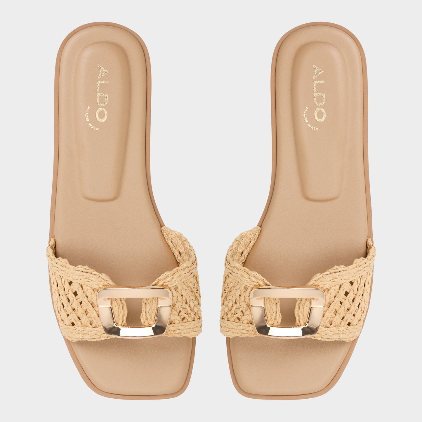 Aldo Tidella Natural Women's Flats - Slide sandal Women