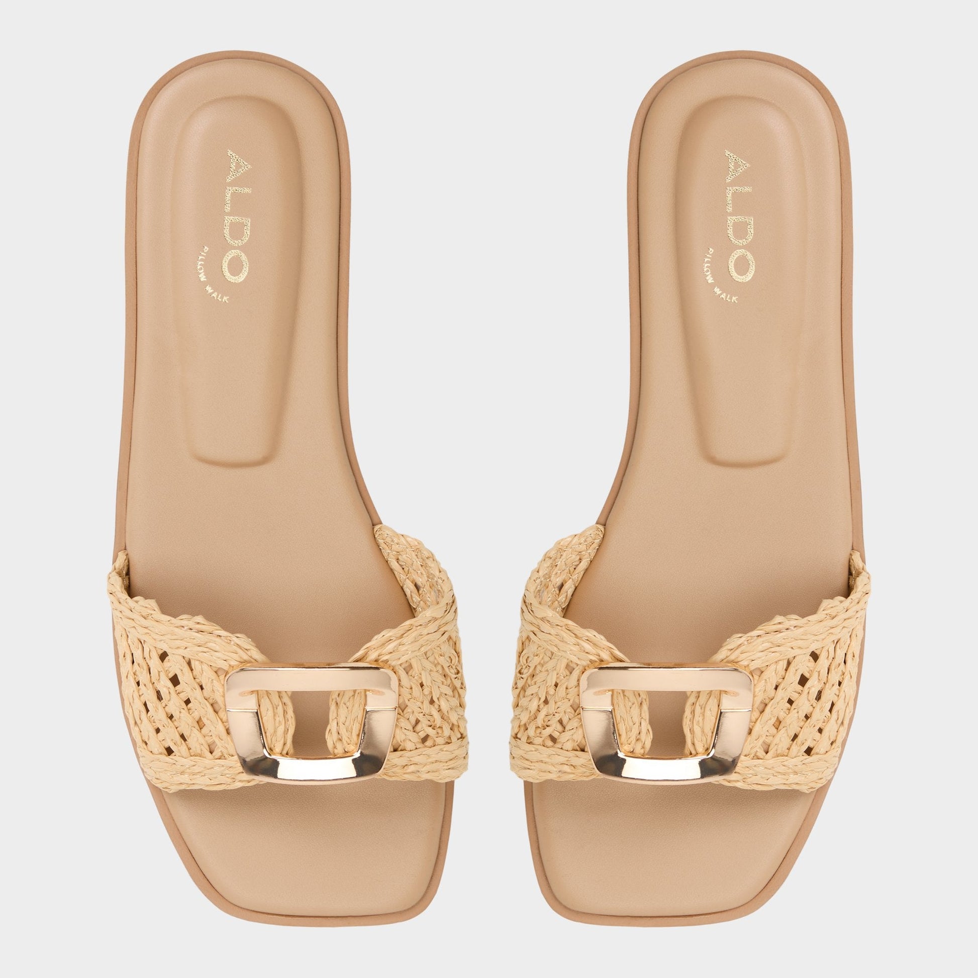 Aldo Tidella Natural Women's Flats - Slide sandal Women