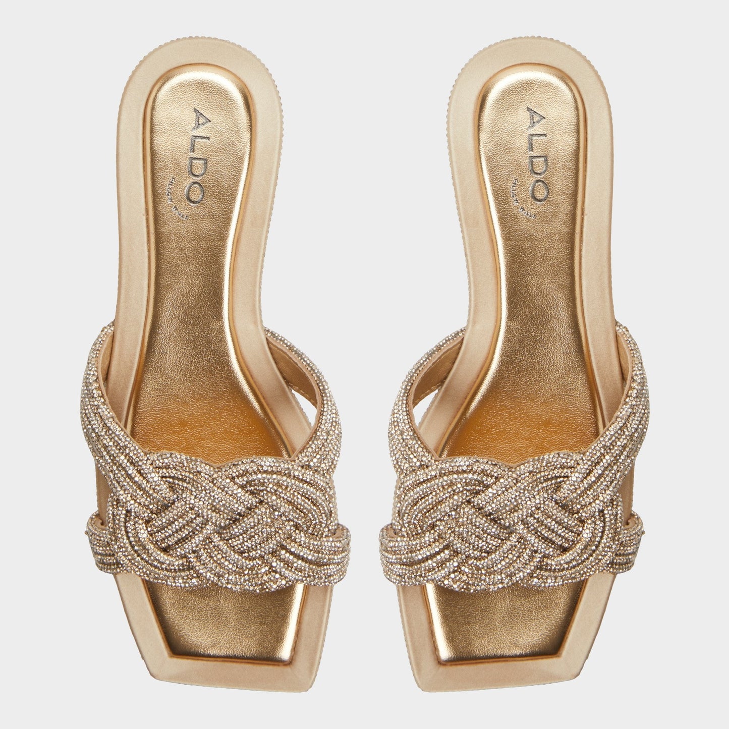 Aldo Karlina in Gold - Slide sandal Women