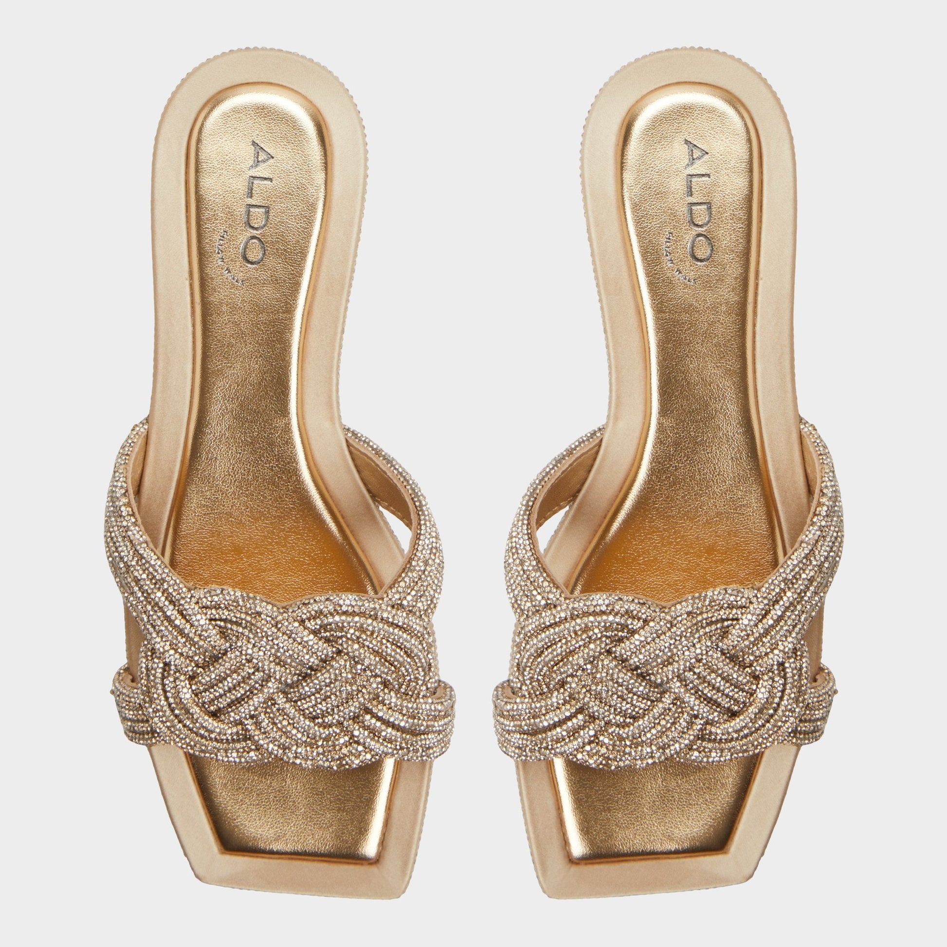 Aldo Karlina in Gold - Slide sandal Women