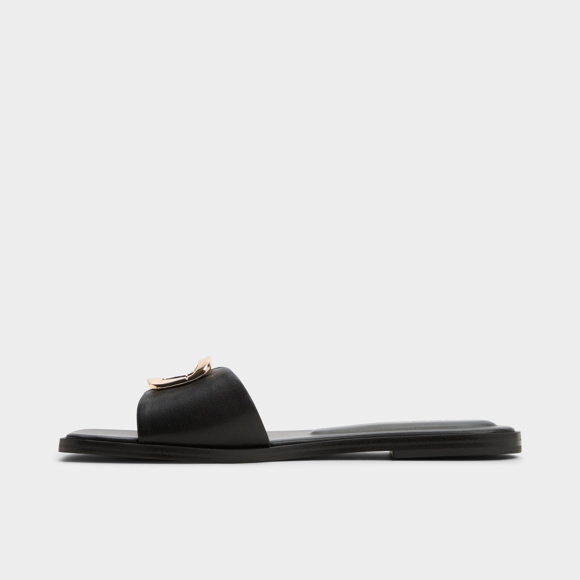 Aldo Tidella Black Women's Flats - Slide sandal Women