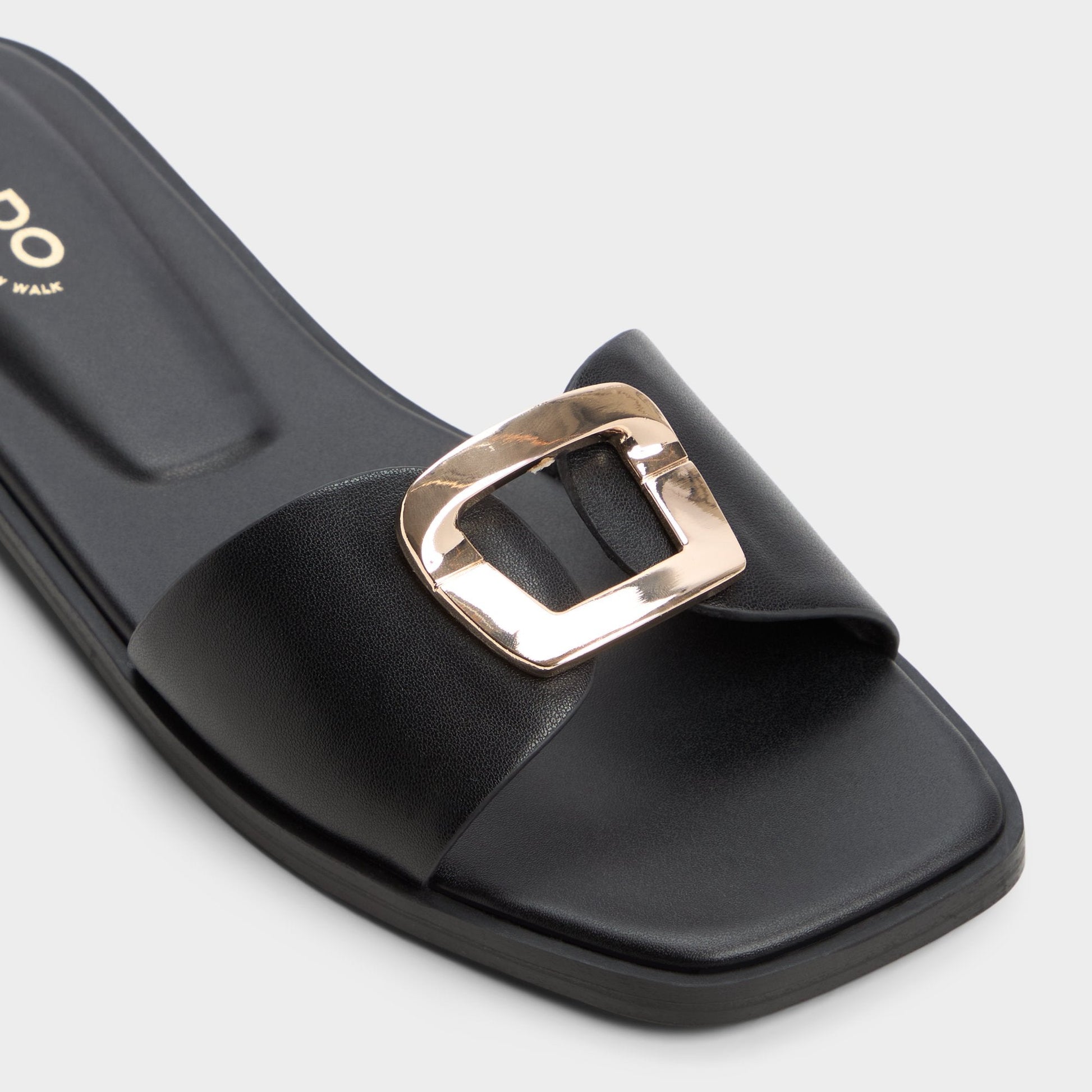 Aldo Tidella Black Women's Flats - Slide sandal Women