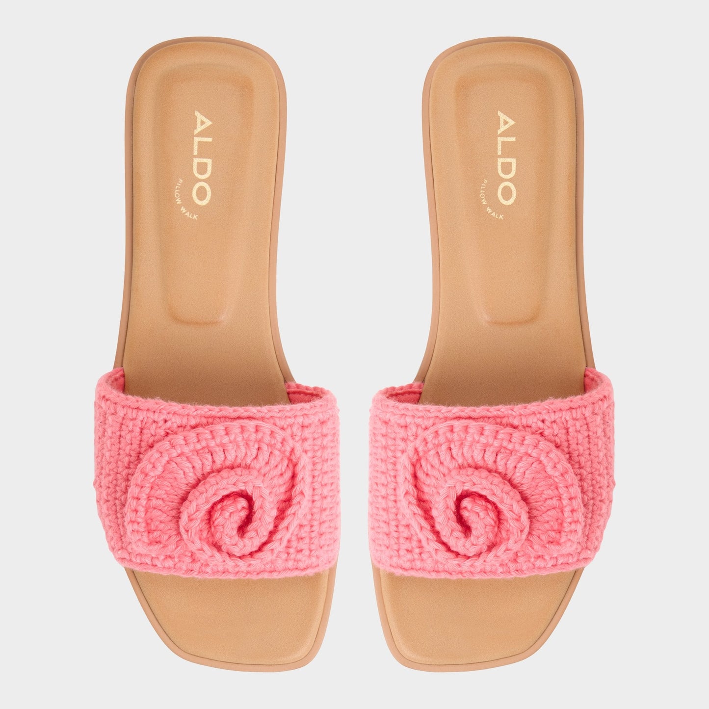 Aldo Sabbia Medium Pink Women's Flats - Slide sandal Women
