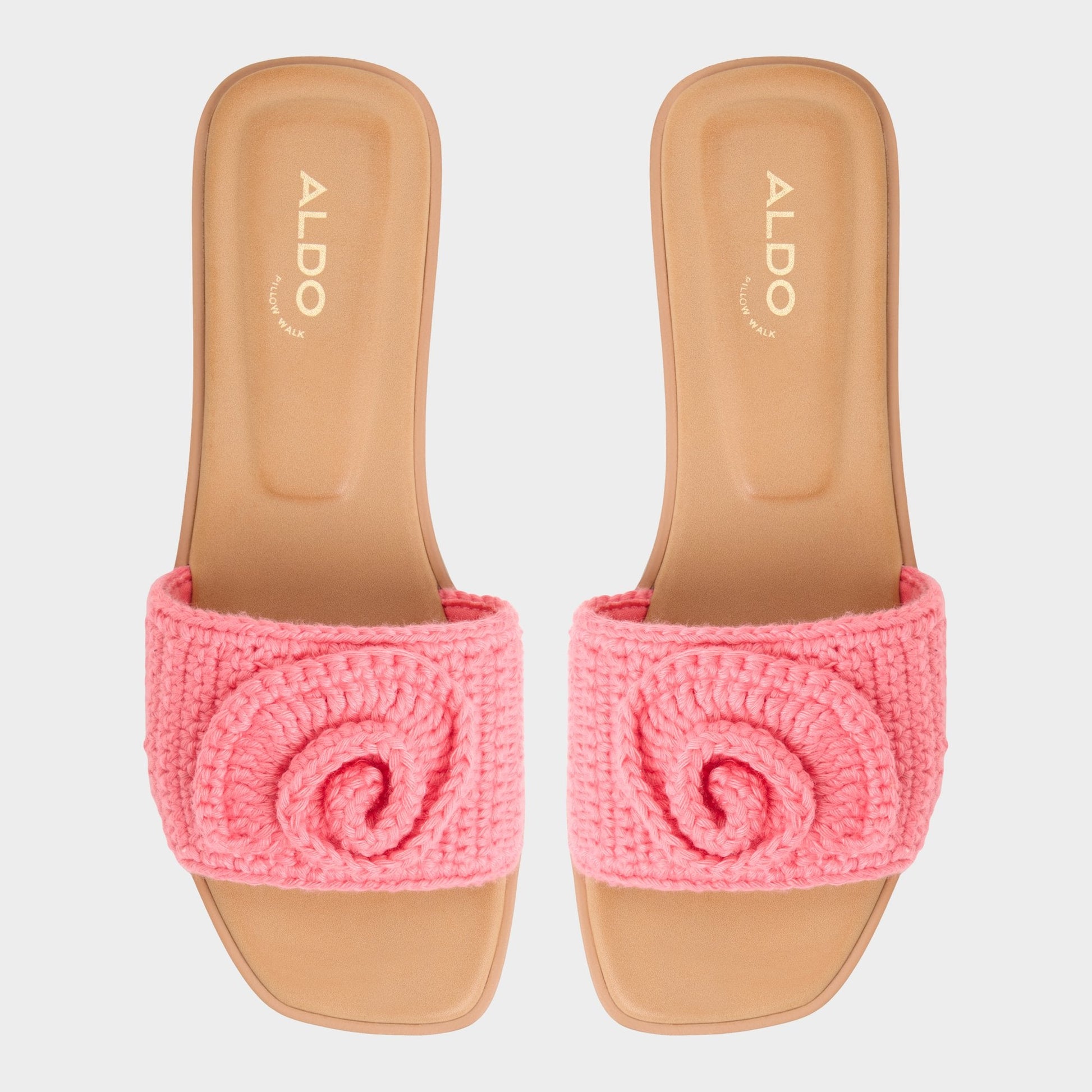 Aldo Sabbia Medium Pink Women's Flats - Slide sandal Women