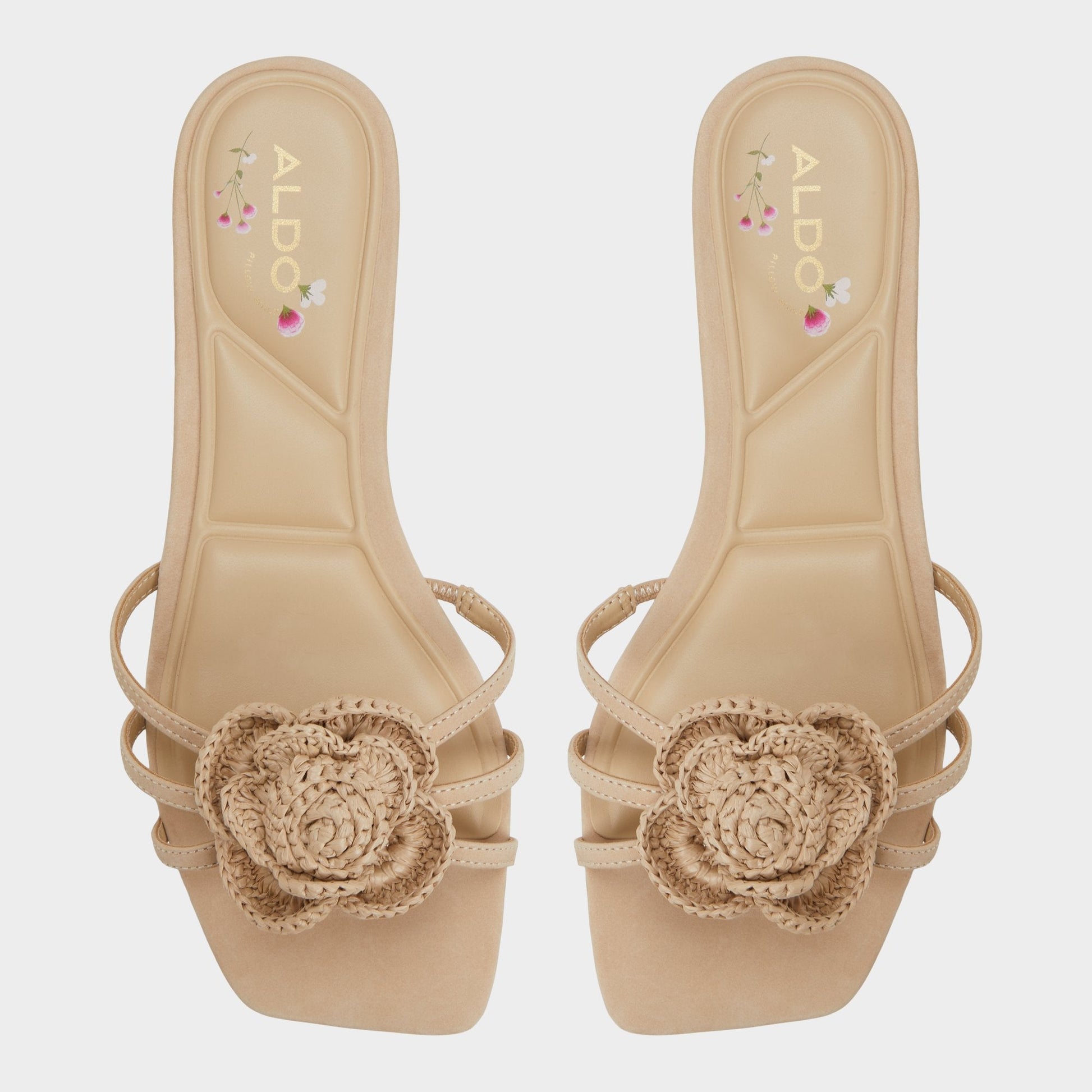 Aldo Wildbloom Sand Women's Travel essentials - Strappy flat sandal Women