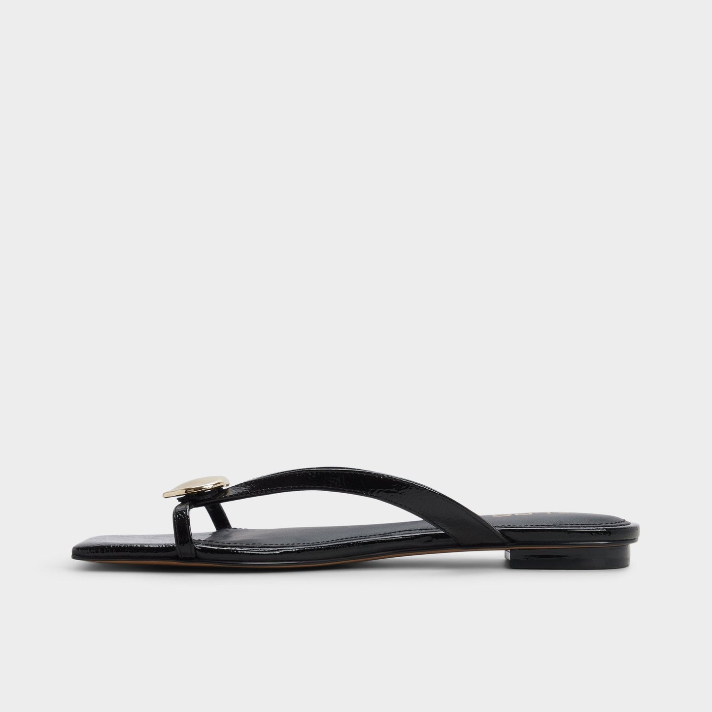 Aldo Iliria Black Women's Flats - Slide sandal Women
