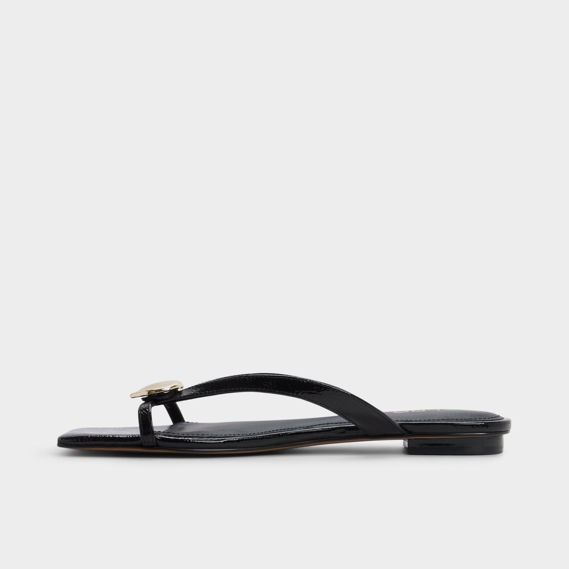 Aldo Iliria Black Women's Flats - Slide sandal Women
