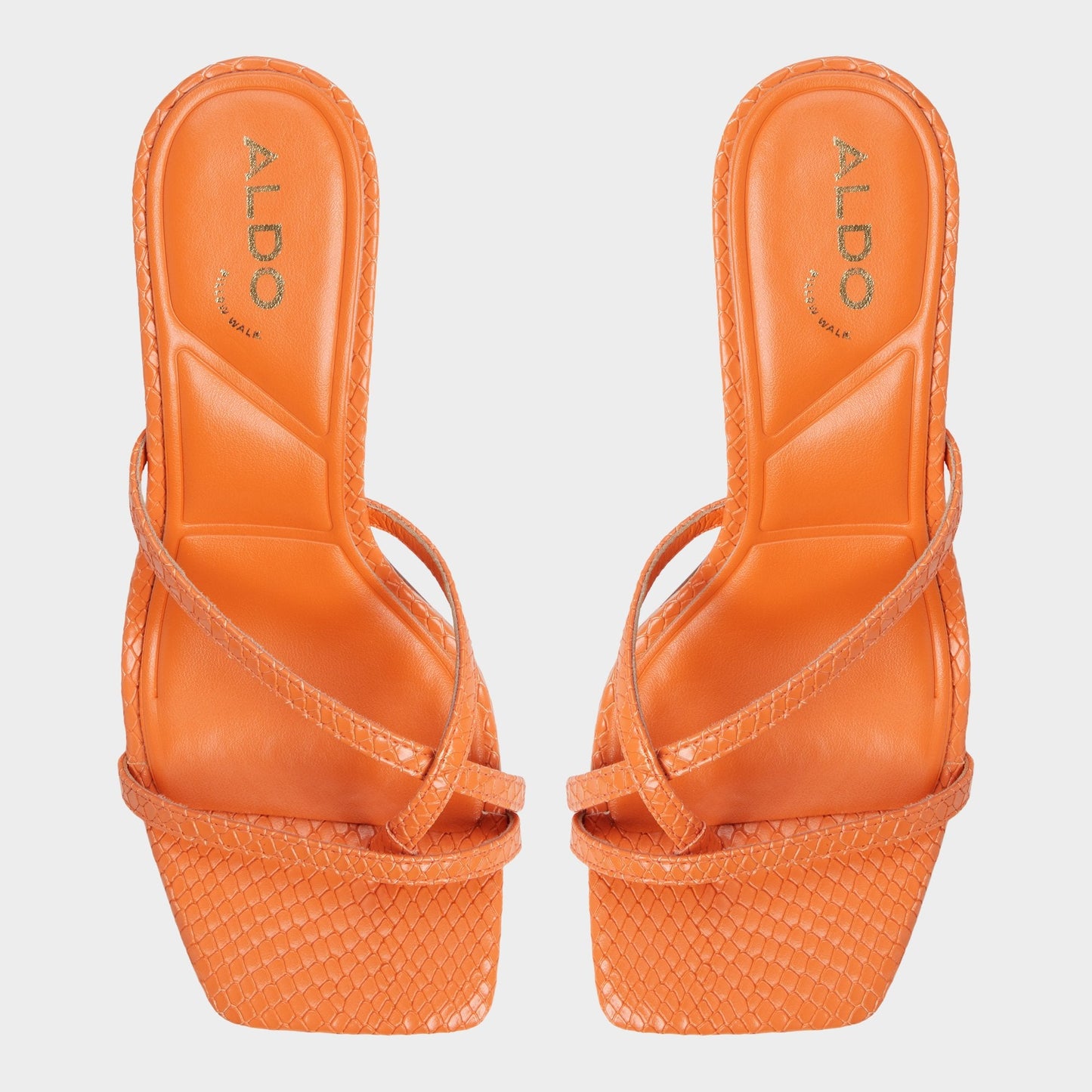 Aldo Calypsa Medium Orange Women's Heeled mules - Strappy heeled sandal Women
