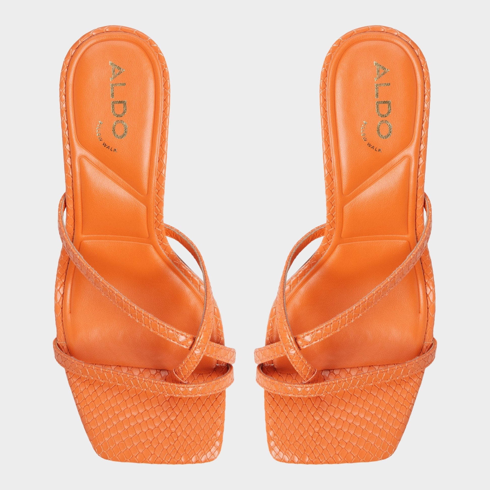Aldo Calypsa Medium Orange Women's Heeled mules - Strappy heeled sandal Women