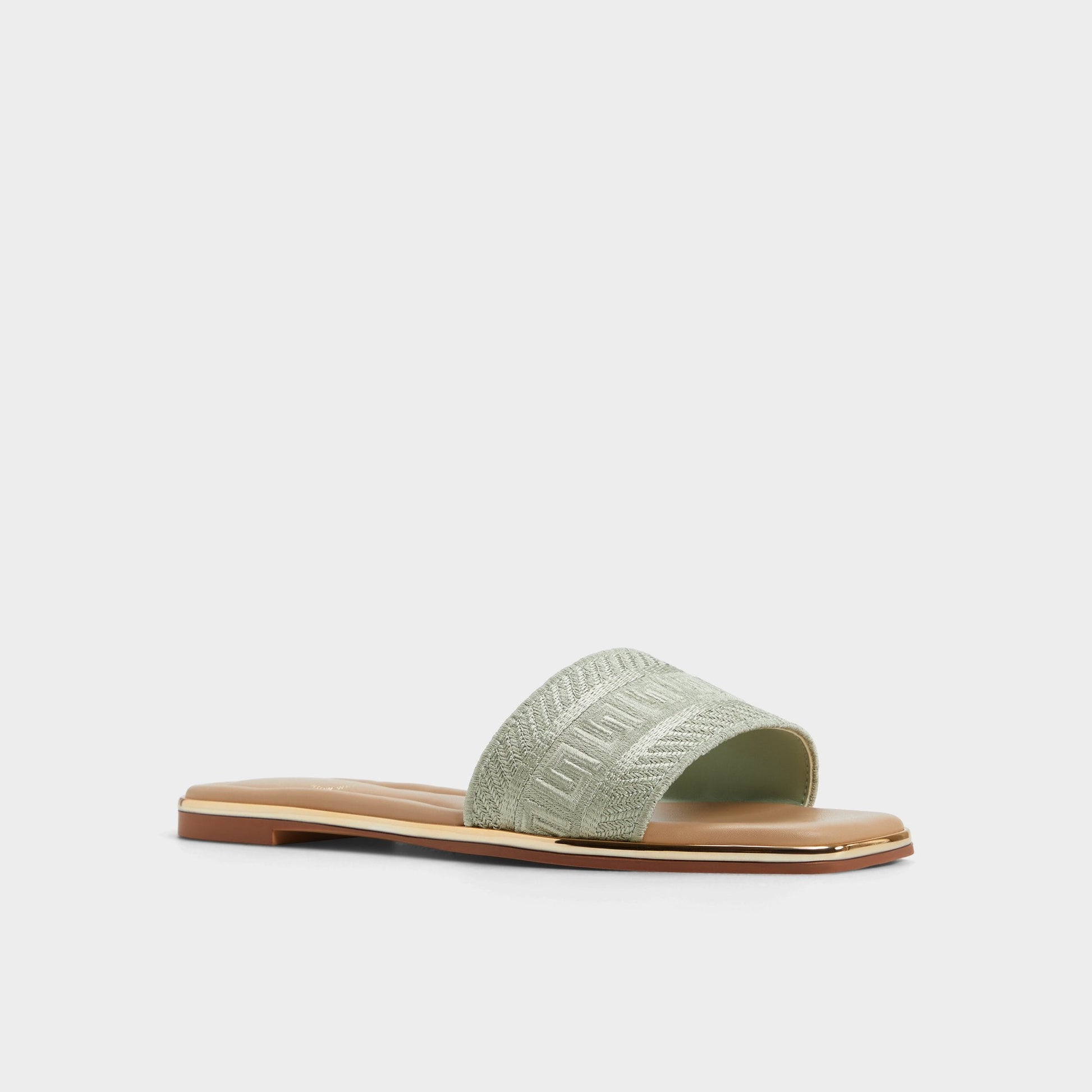 Aldo Oceania Other Green Women's Flats - Slide sandal Women