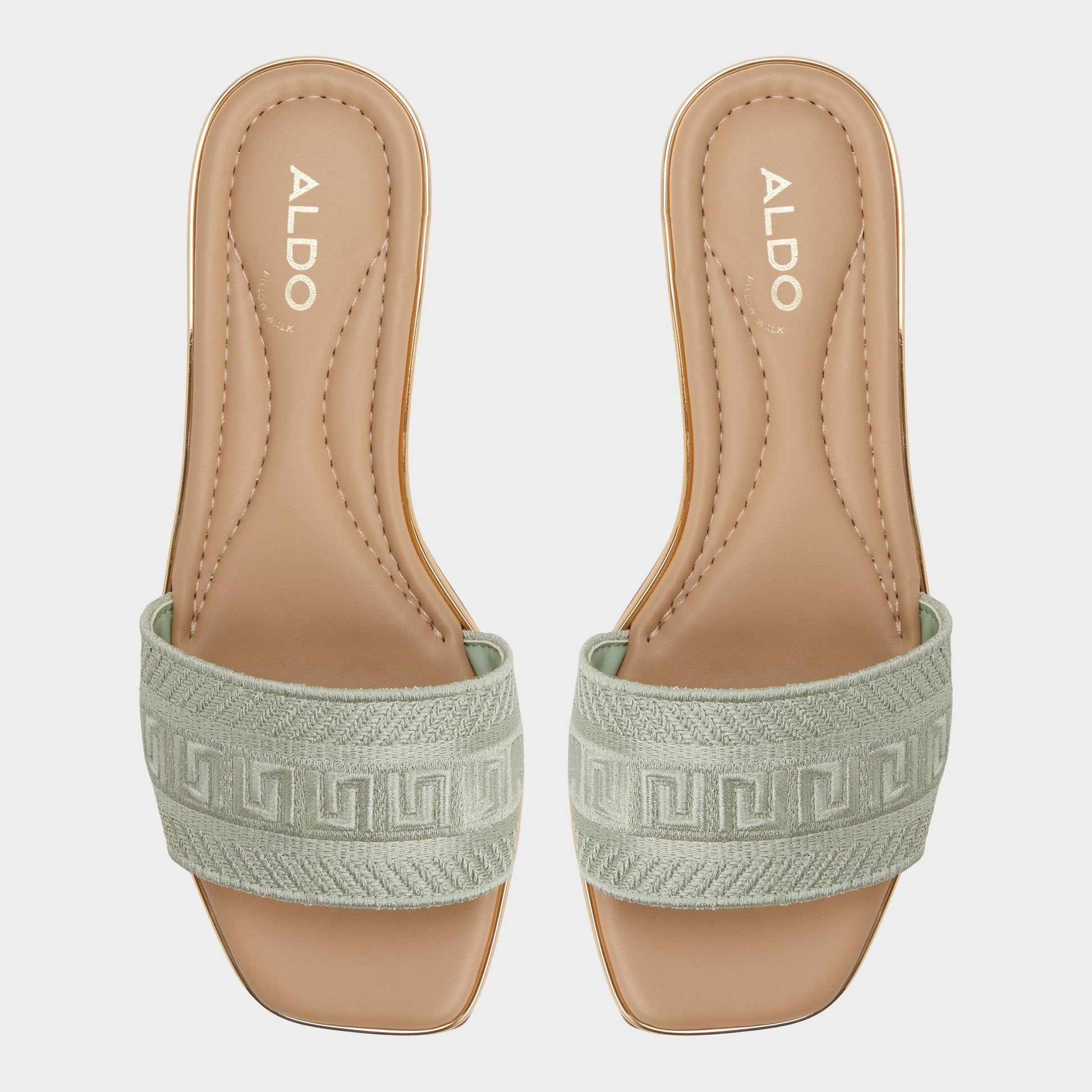Aldo Oceania Other Green Women's Flats - Slide sandal Women