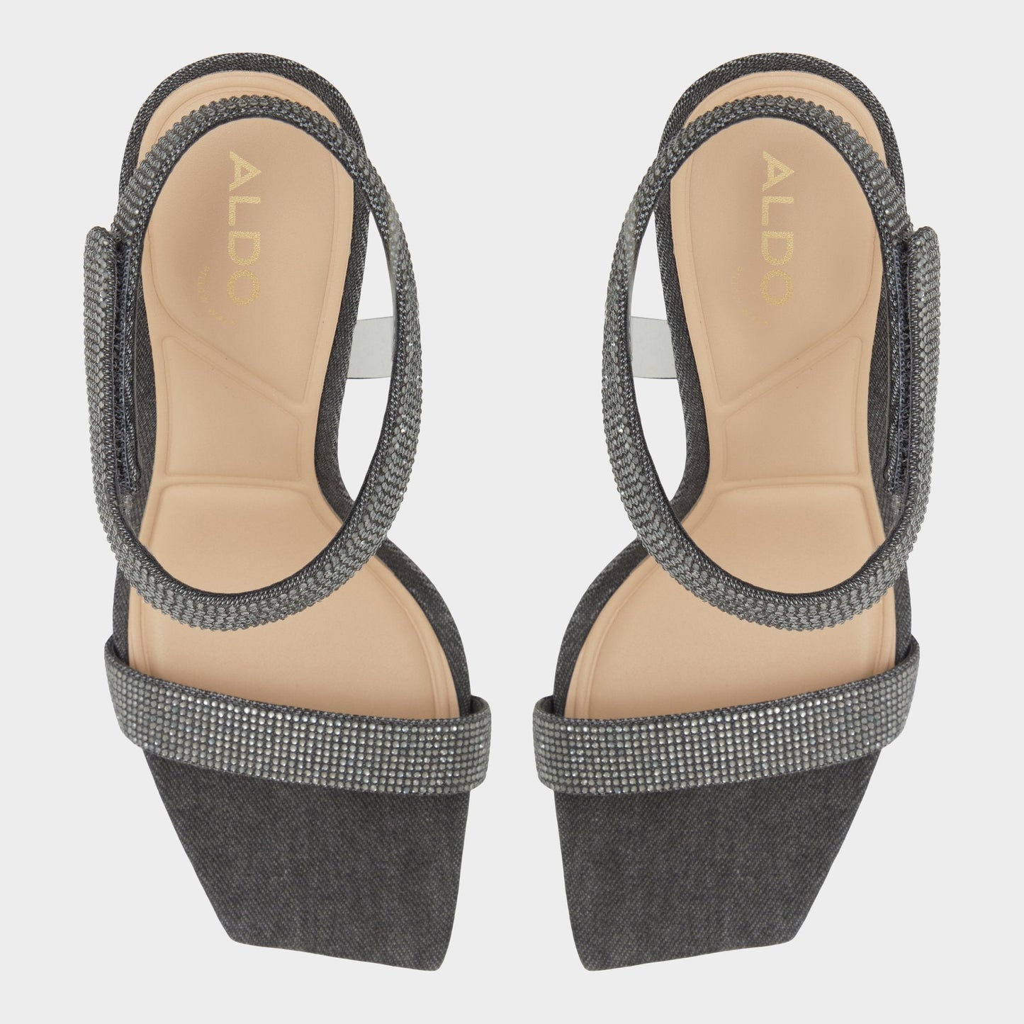 Aldo Rosy Dark Grey Women's Strappy sandals - Strappy heeled sandal Women