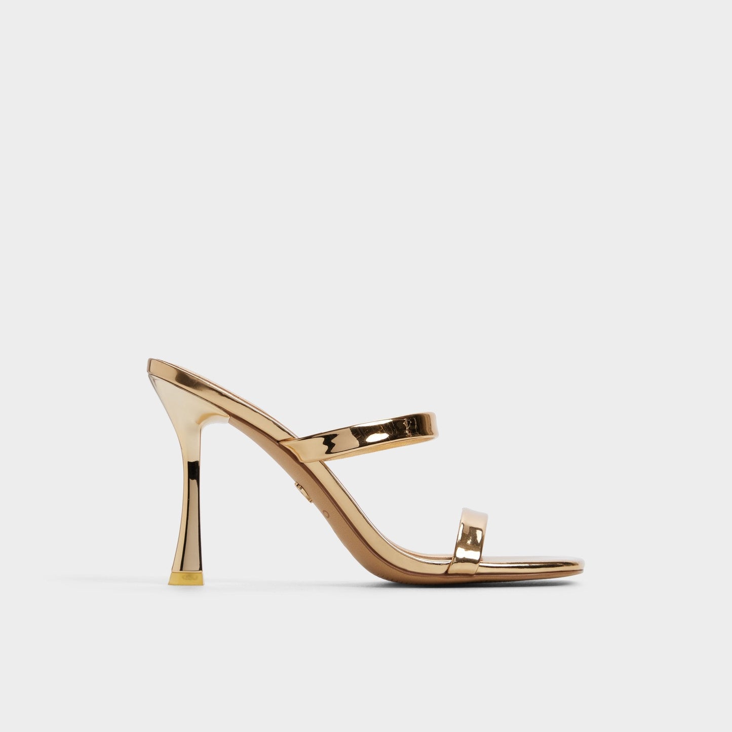 Aldo Evalyn in Gold - Strappy heeled sandal, Stiletto heel Women