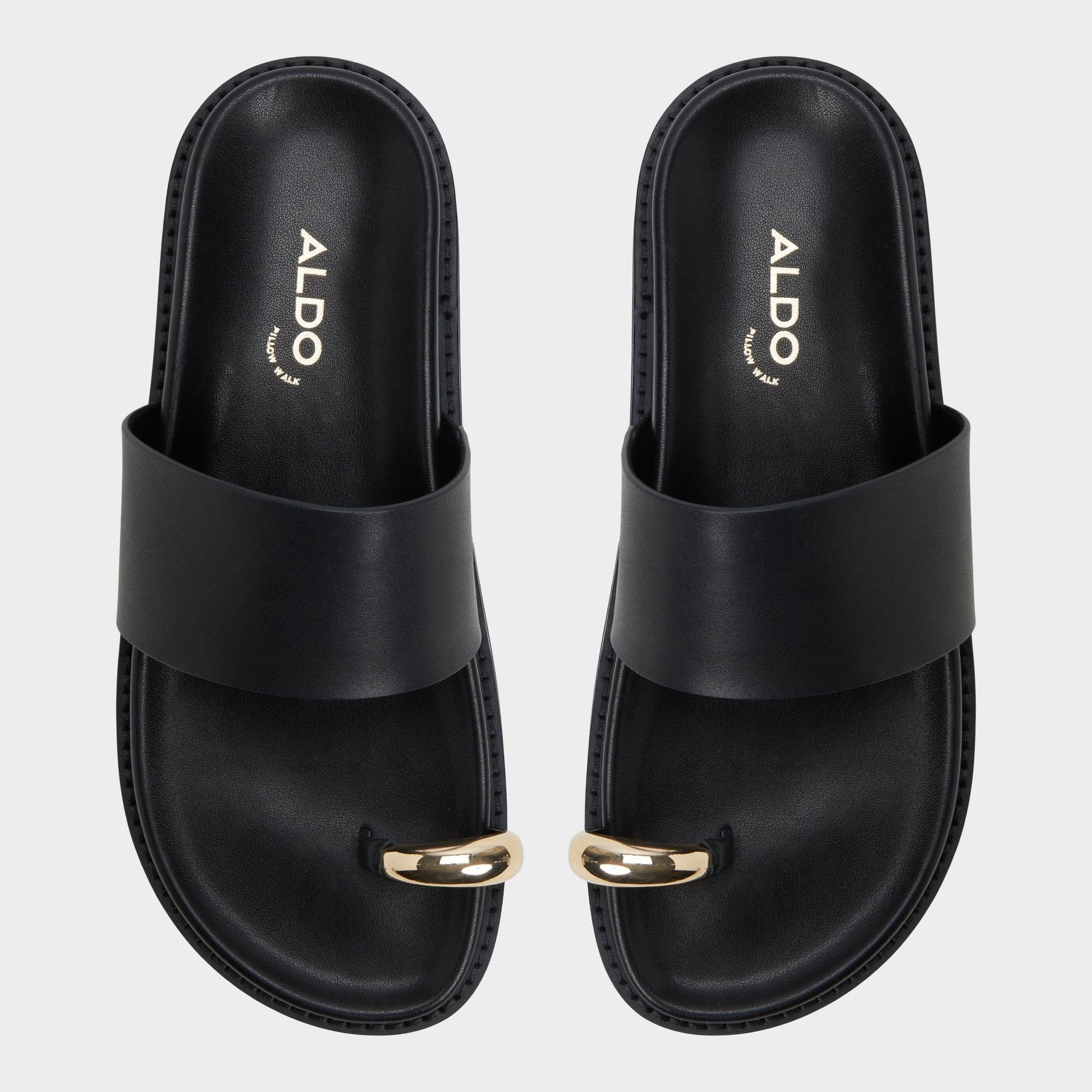 Aldo Beachstroll Black Women's Footbed sandals - Footbed sandal, Footbed sandal Women